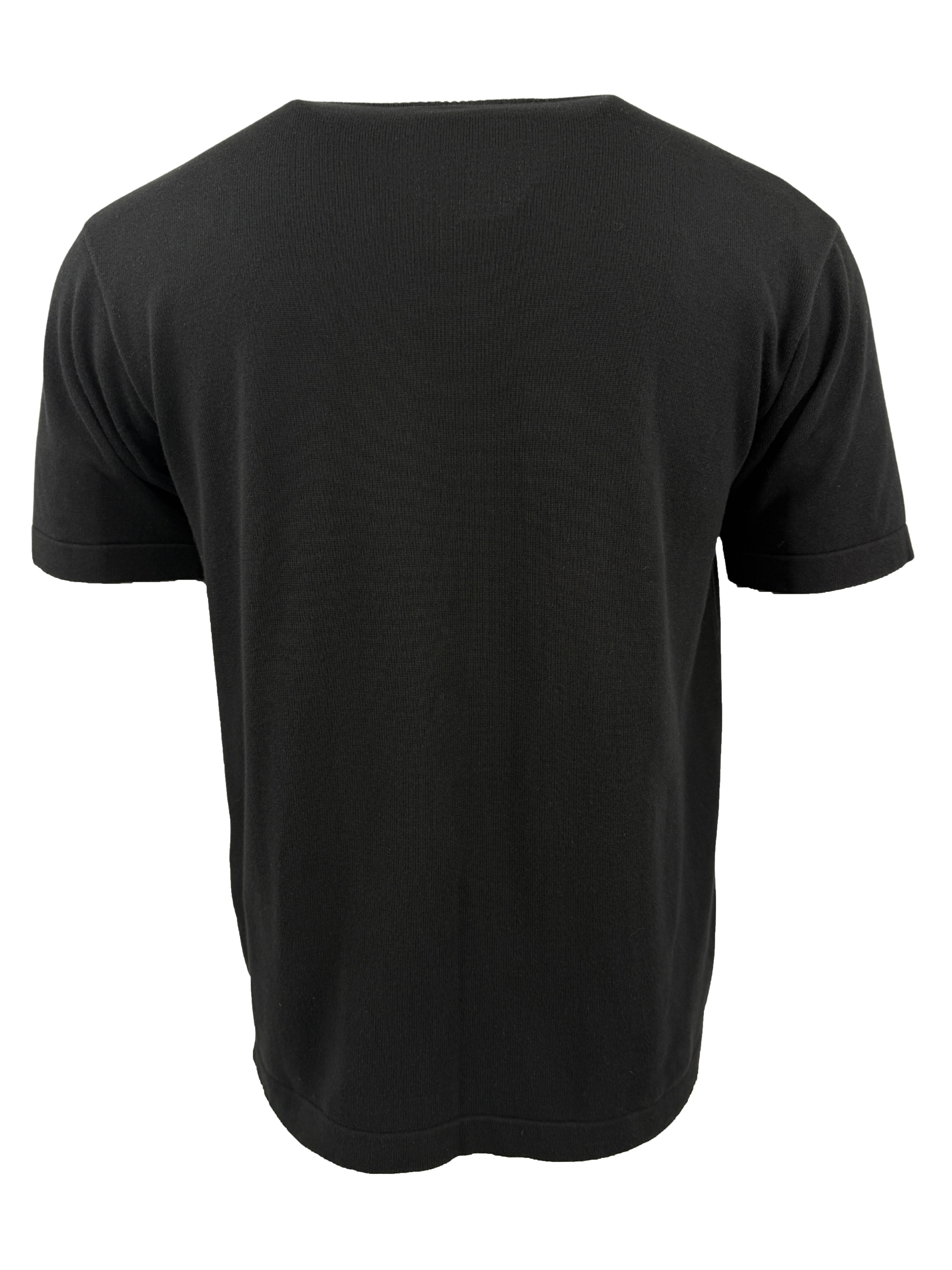 Louis Vuitton Signature Knit Crewneck T-Shirt - Black