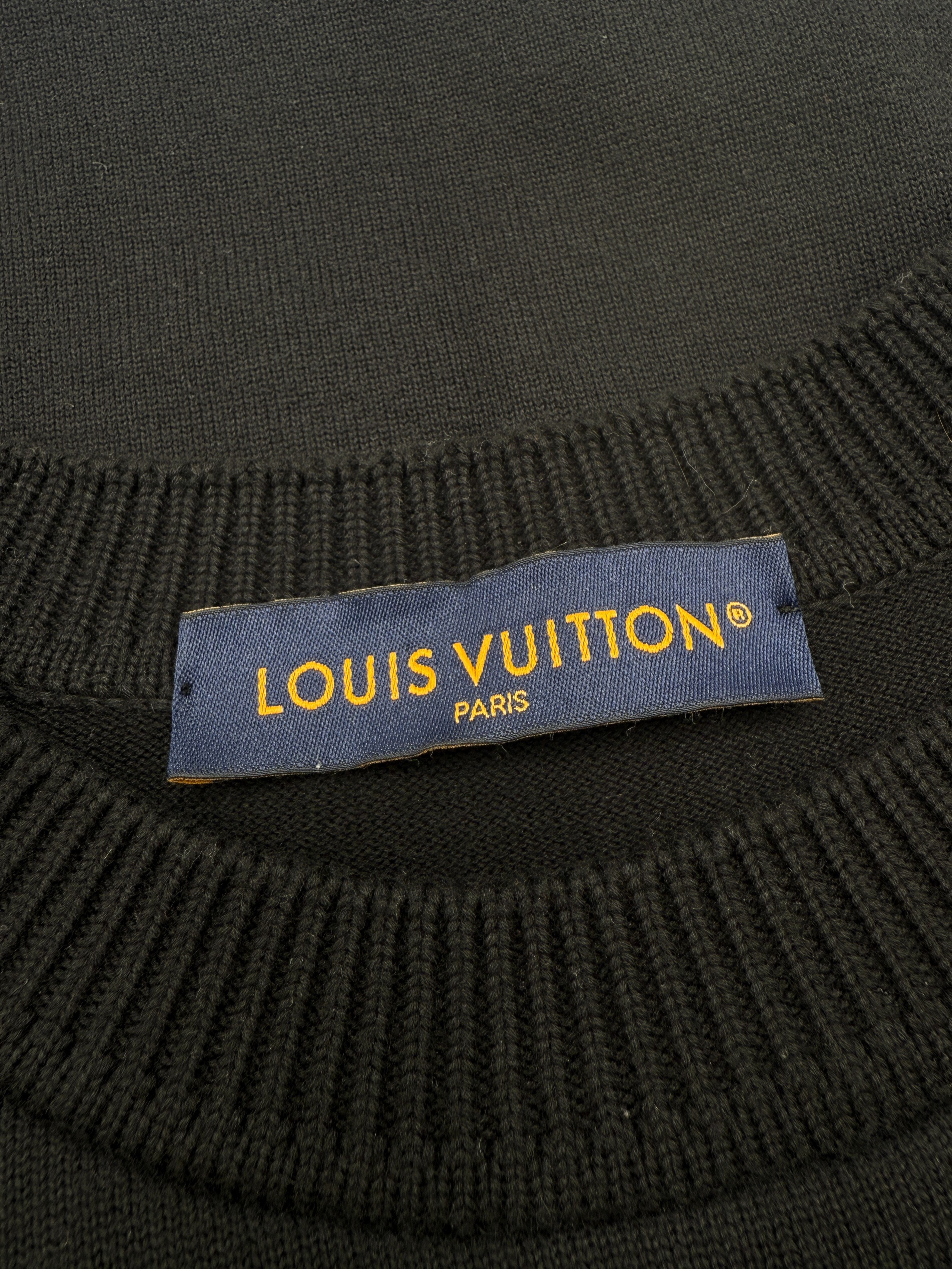 Louis Vuitton Signature Knit Crewneck T-Shirt - Black