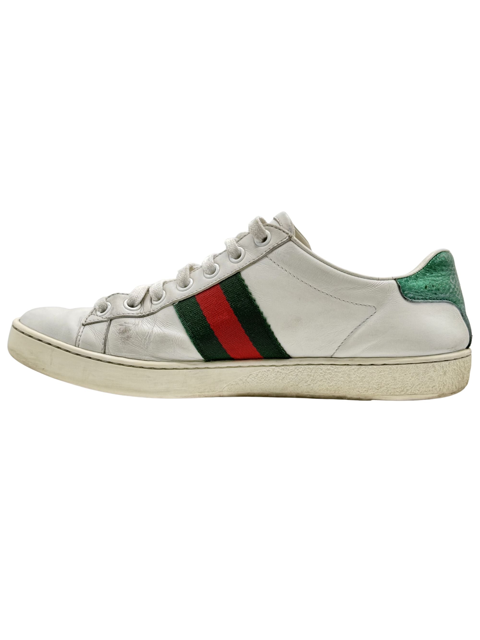 Gucci Ace Leather Trainers - White Gucci