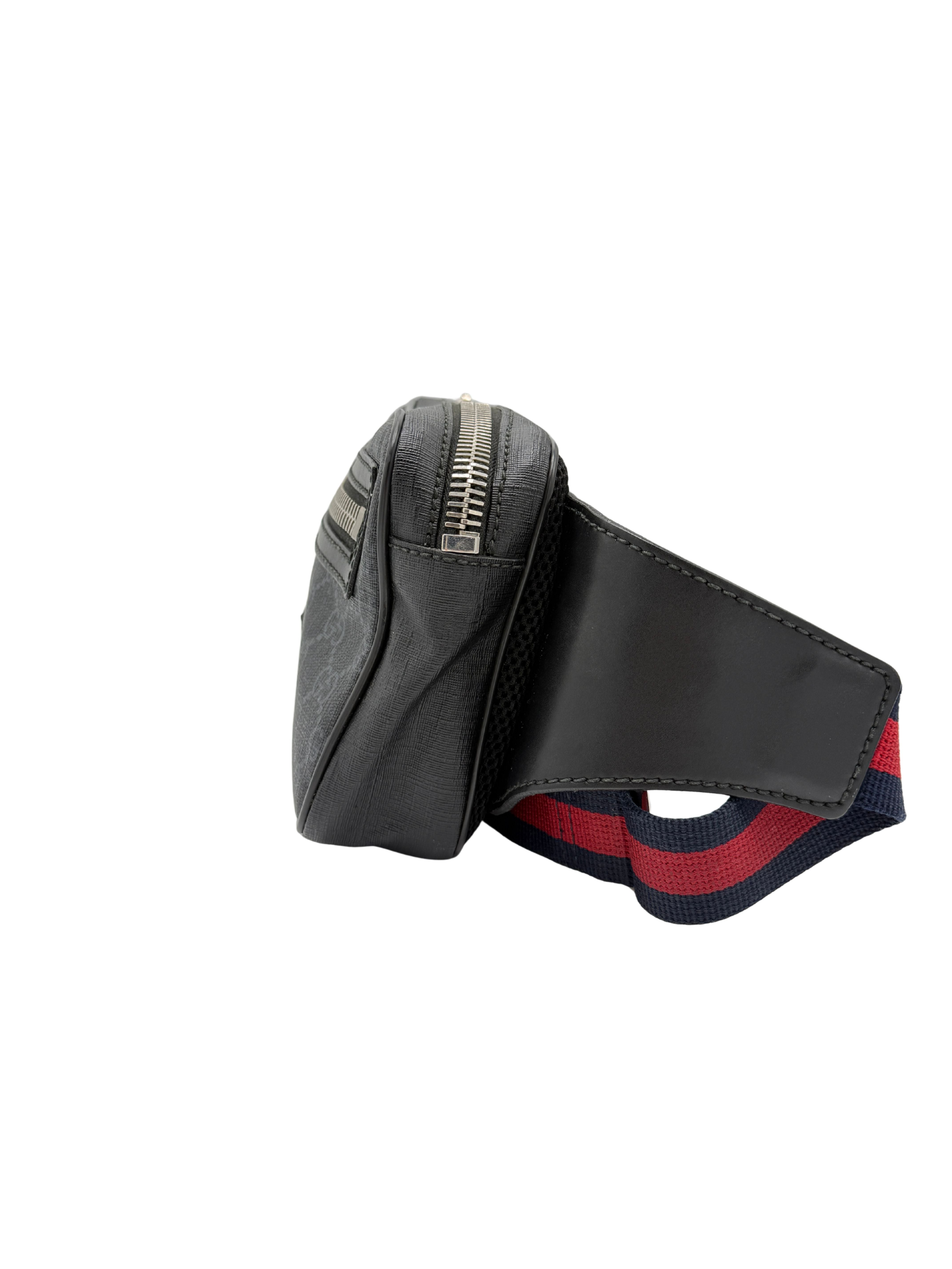 Gucci GG Supreme Shoulder / Waist Bag - Grey