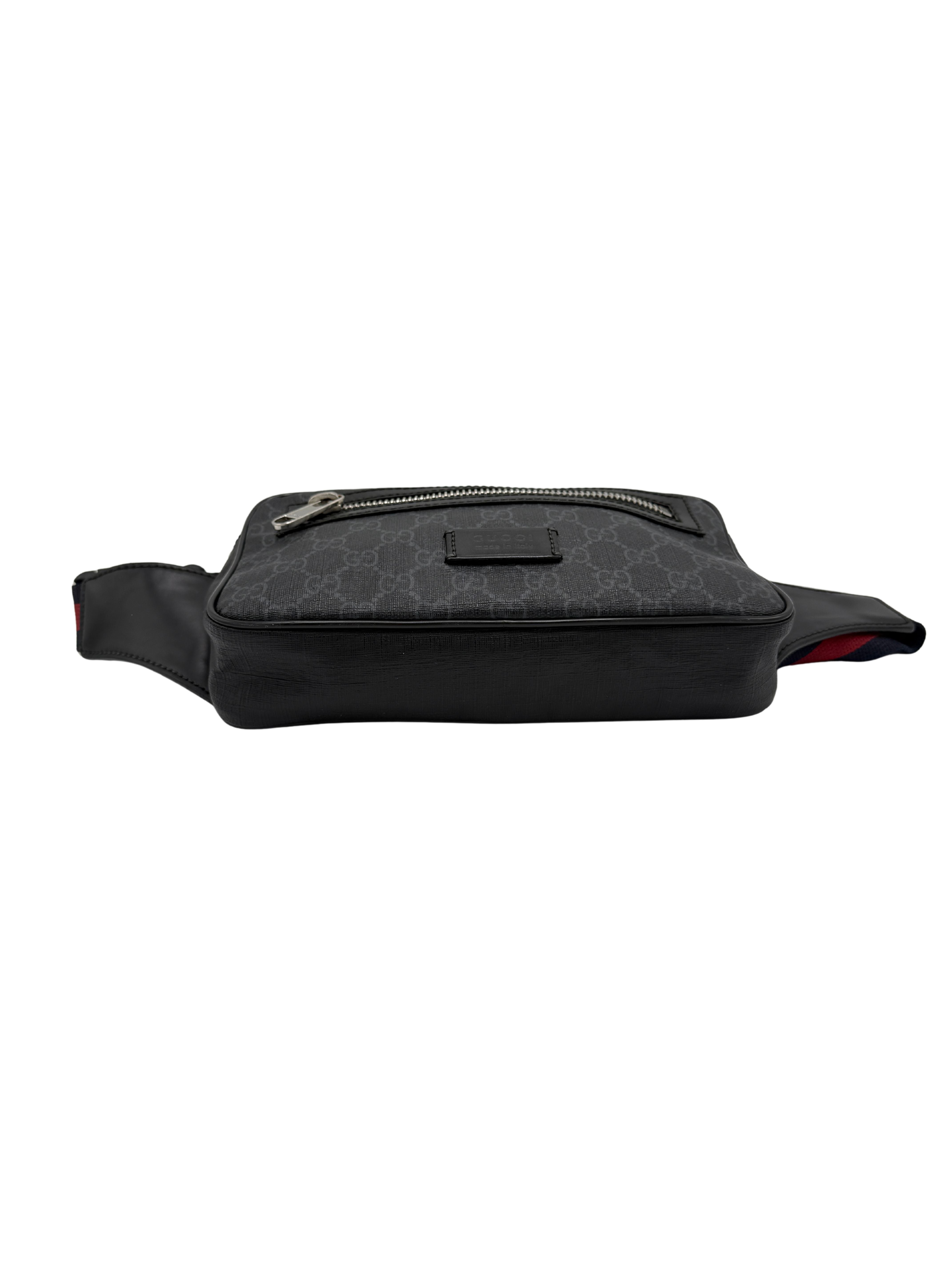 Gucci GG Supreme Shoulder / Waist Bag - Grey