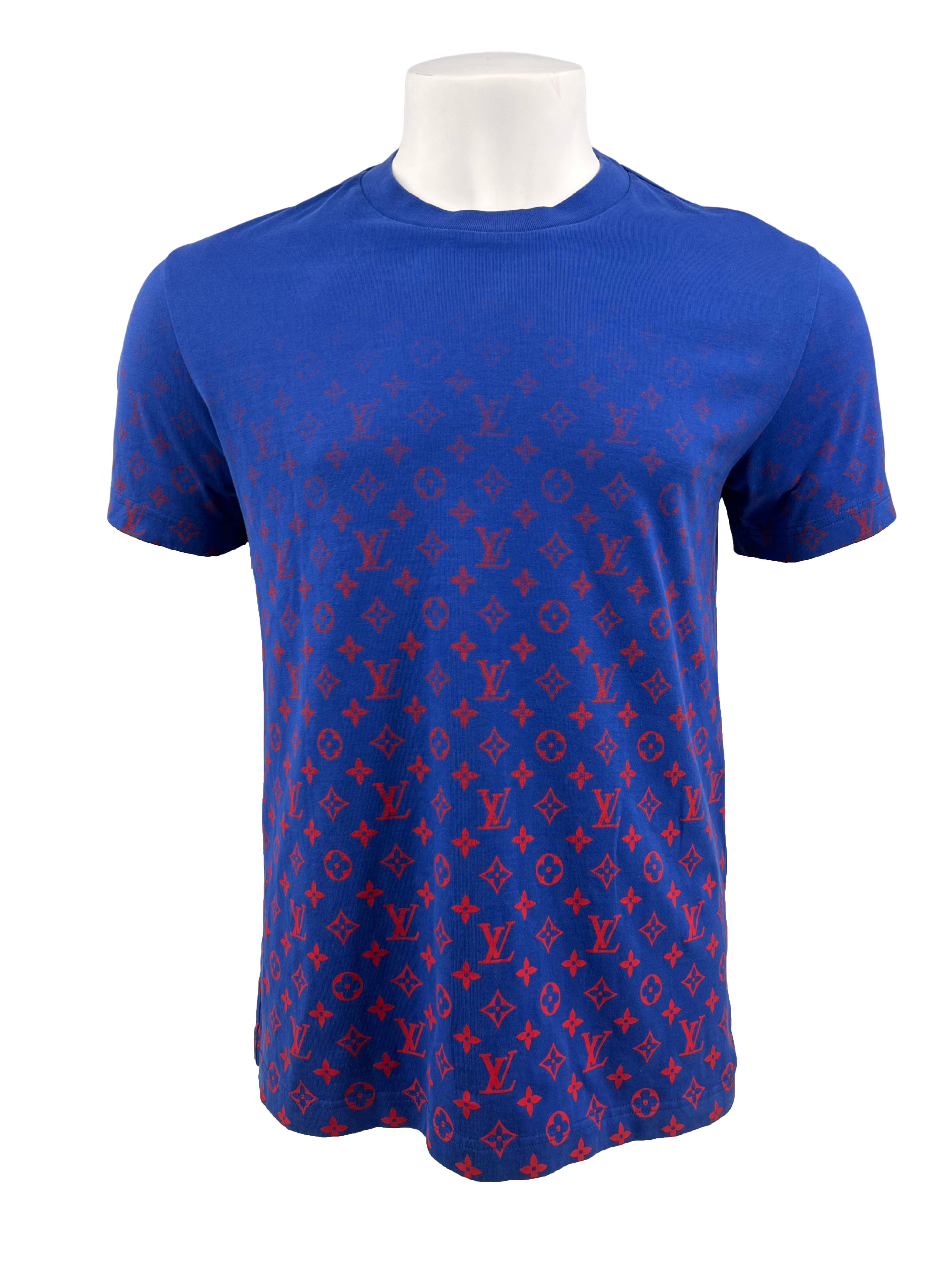 Louis Vuitton Monogram Gradient T-Shirt - Blue