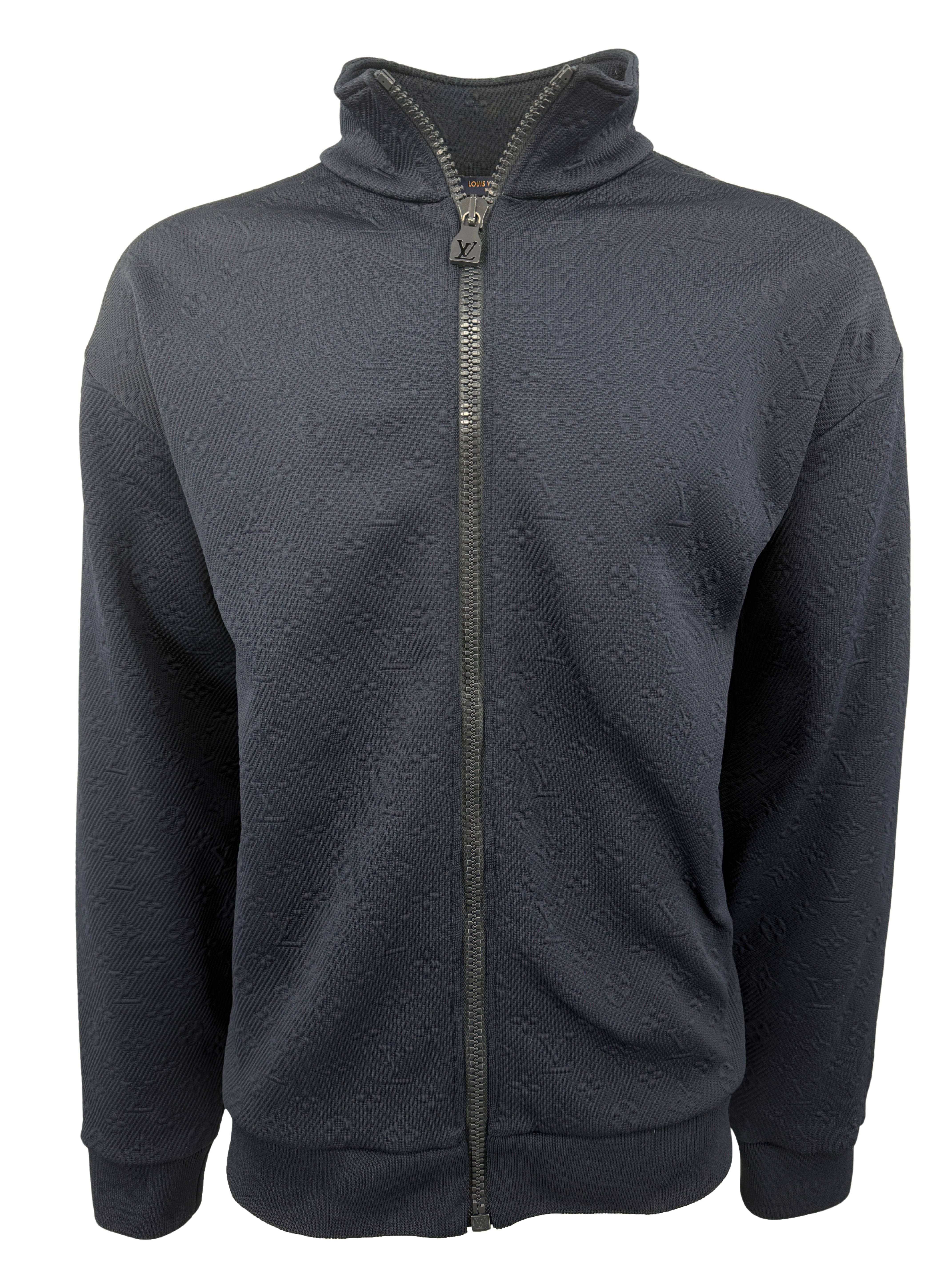 Louis Vuitton Monogram Fleece Track Jacket - Navy