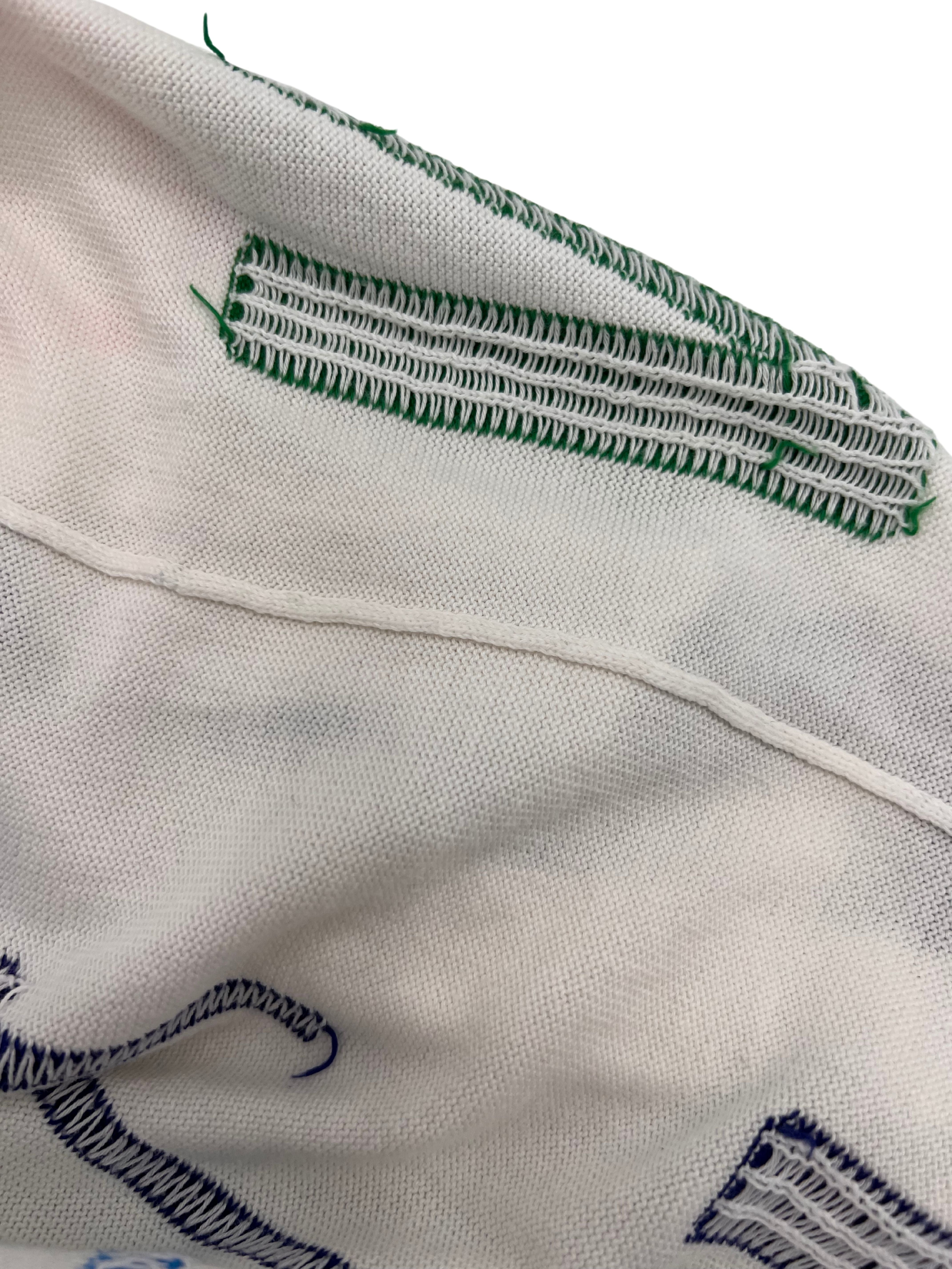 Louis Vuitton Letter Print Knit T-shirt - White