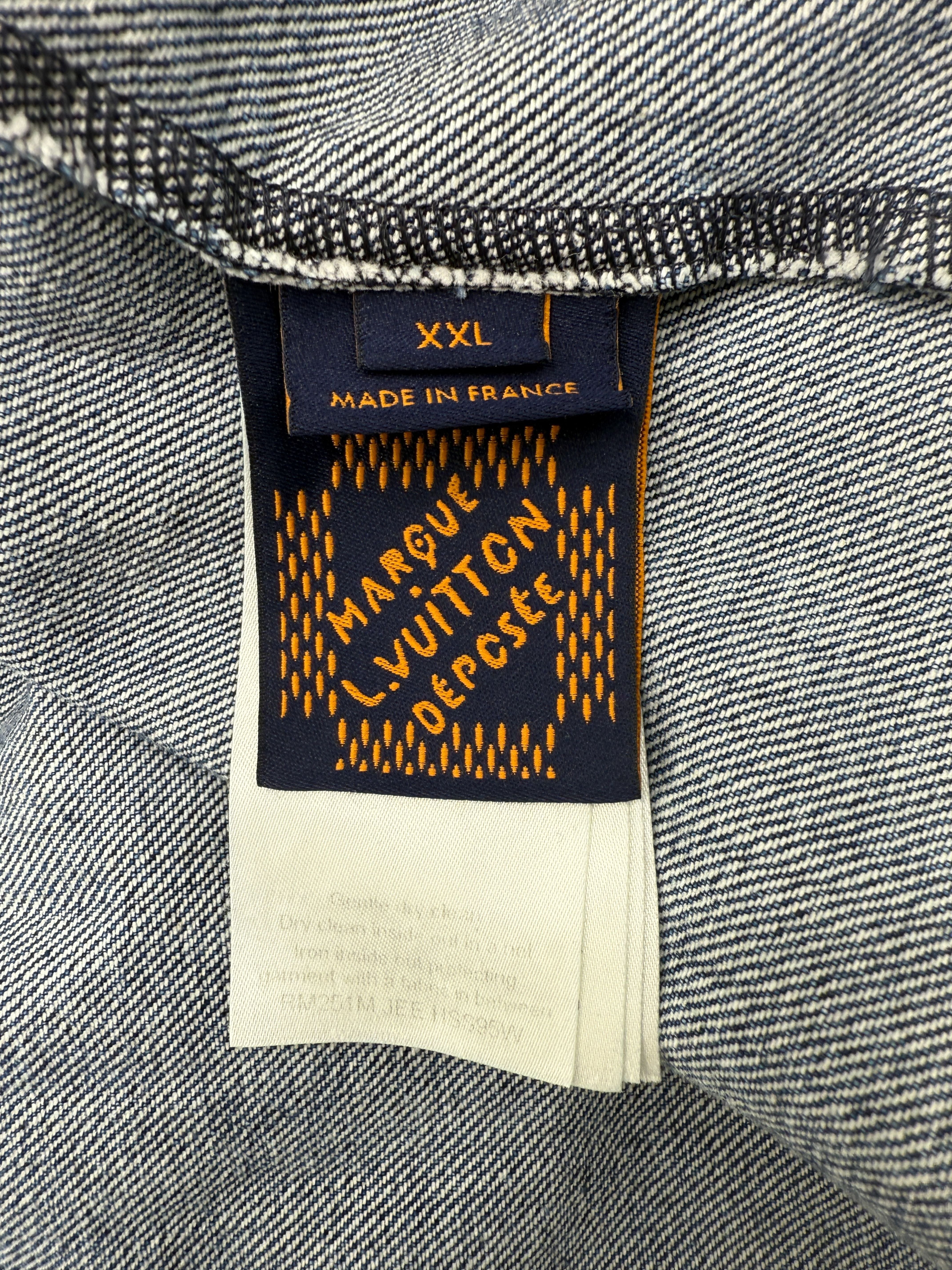 Louis Vuitton Signature Denim Short-Sleeved Shirt - Blue