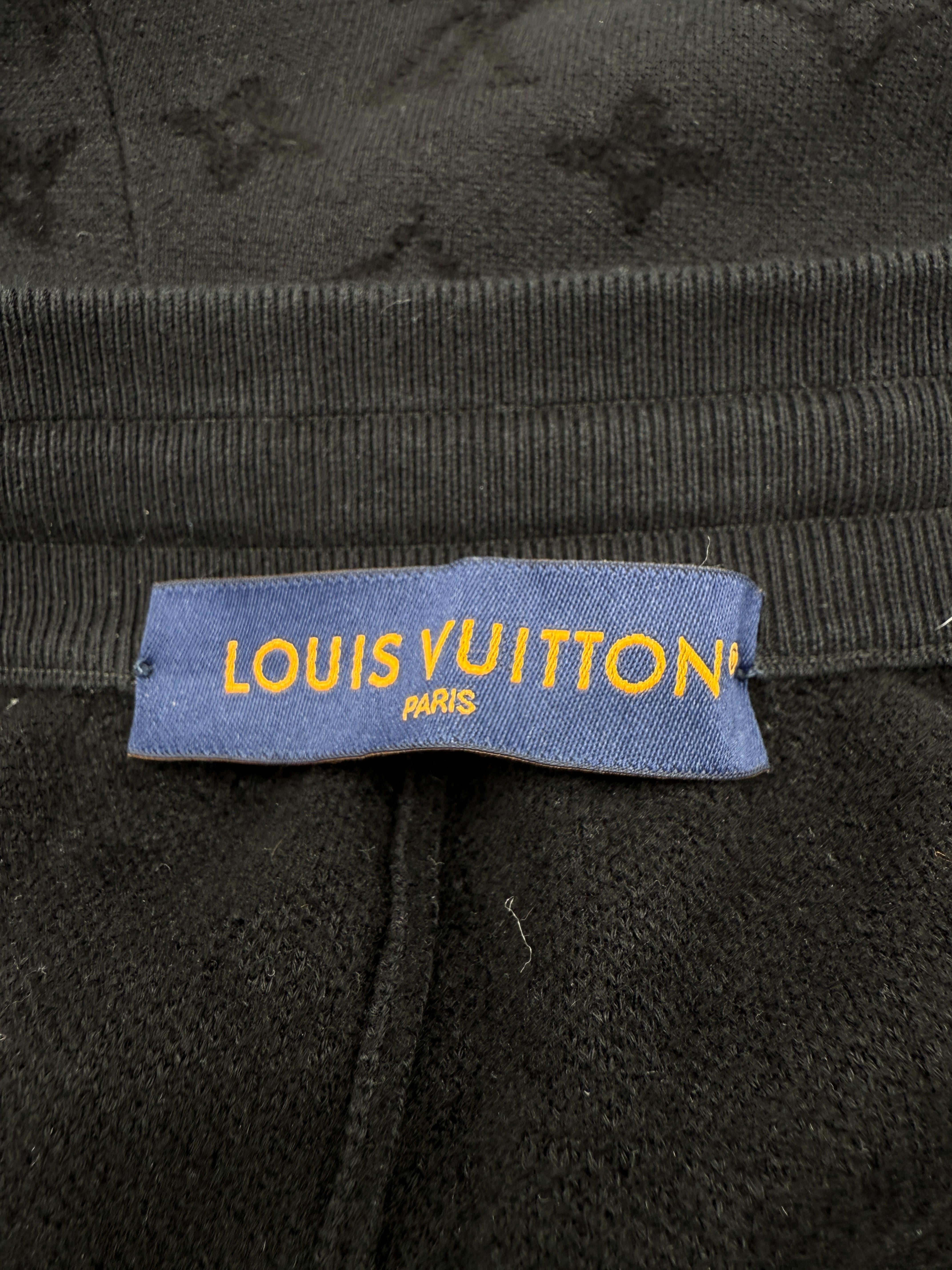 Louis Vuitton Jacquard Monogram Knitted Shorts - Black
