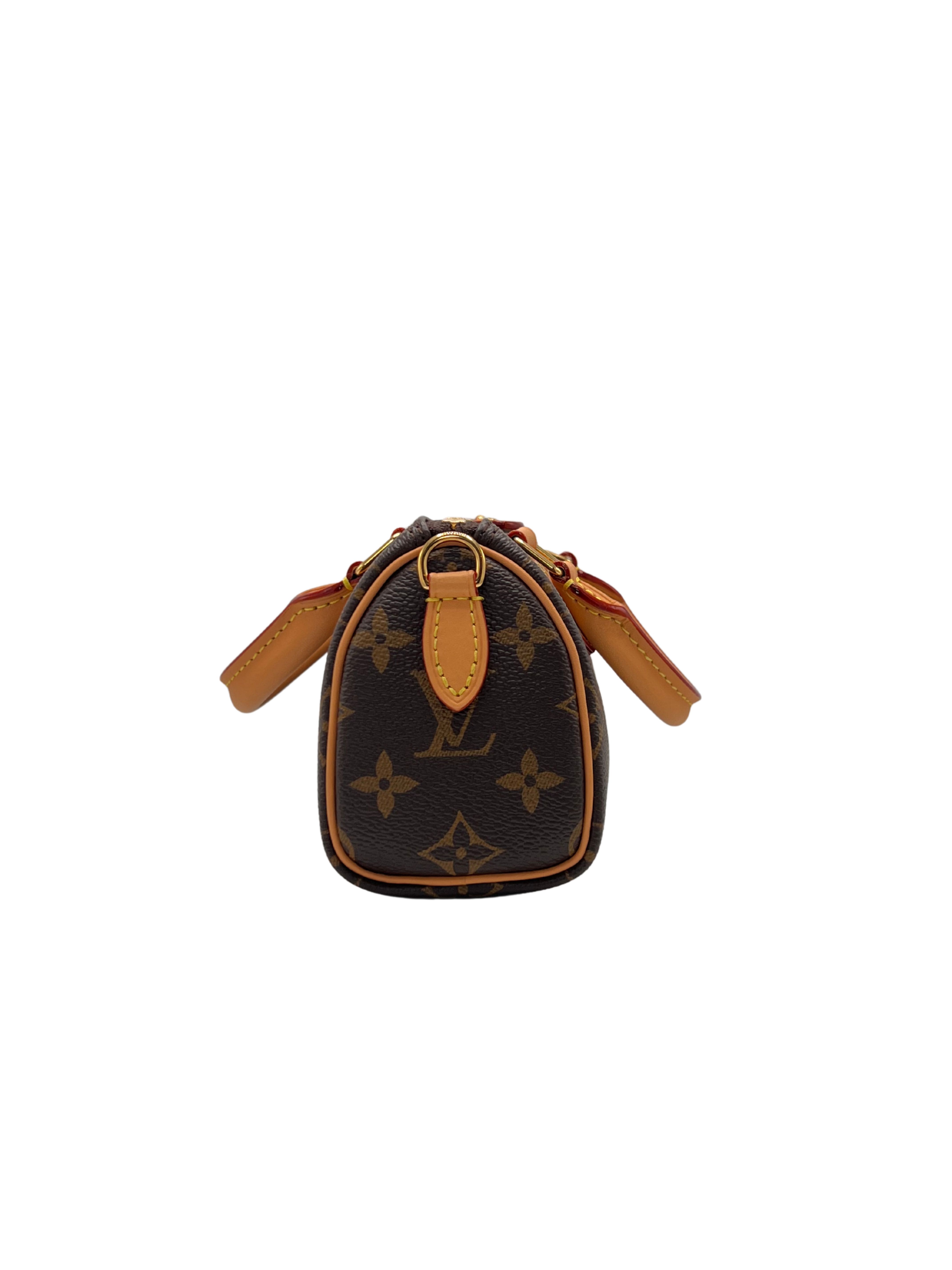 WOMEN'S - Louis Vuitton Nano Speedy Bag Monogram Canvas - Brown (Unused) Louis Vuitton