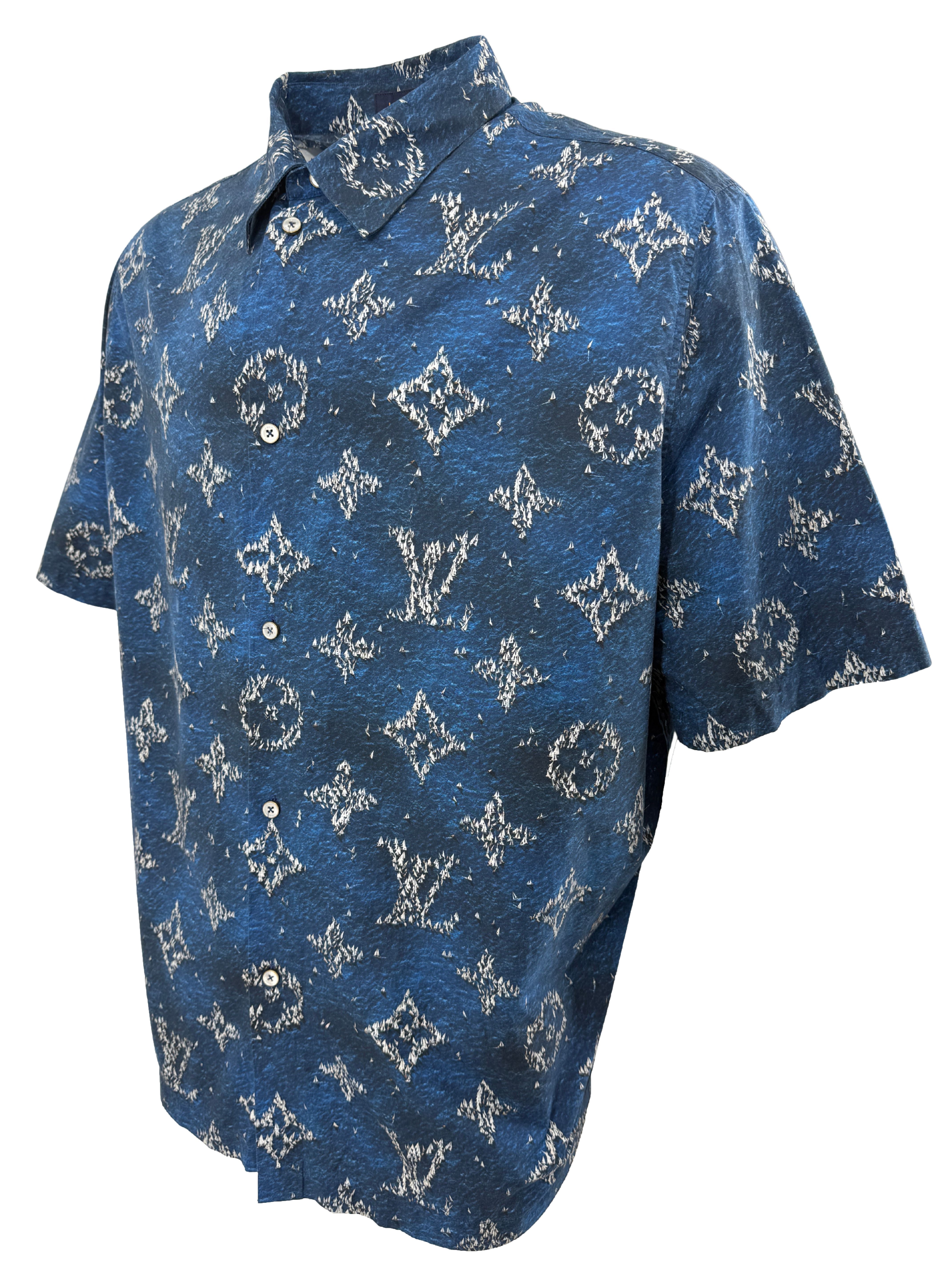 Louis Vuitton Boats Monogram Short-Sleeved Shirt - Blue Louis Vuitton