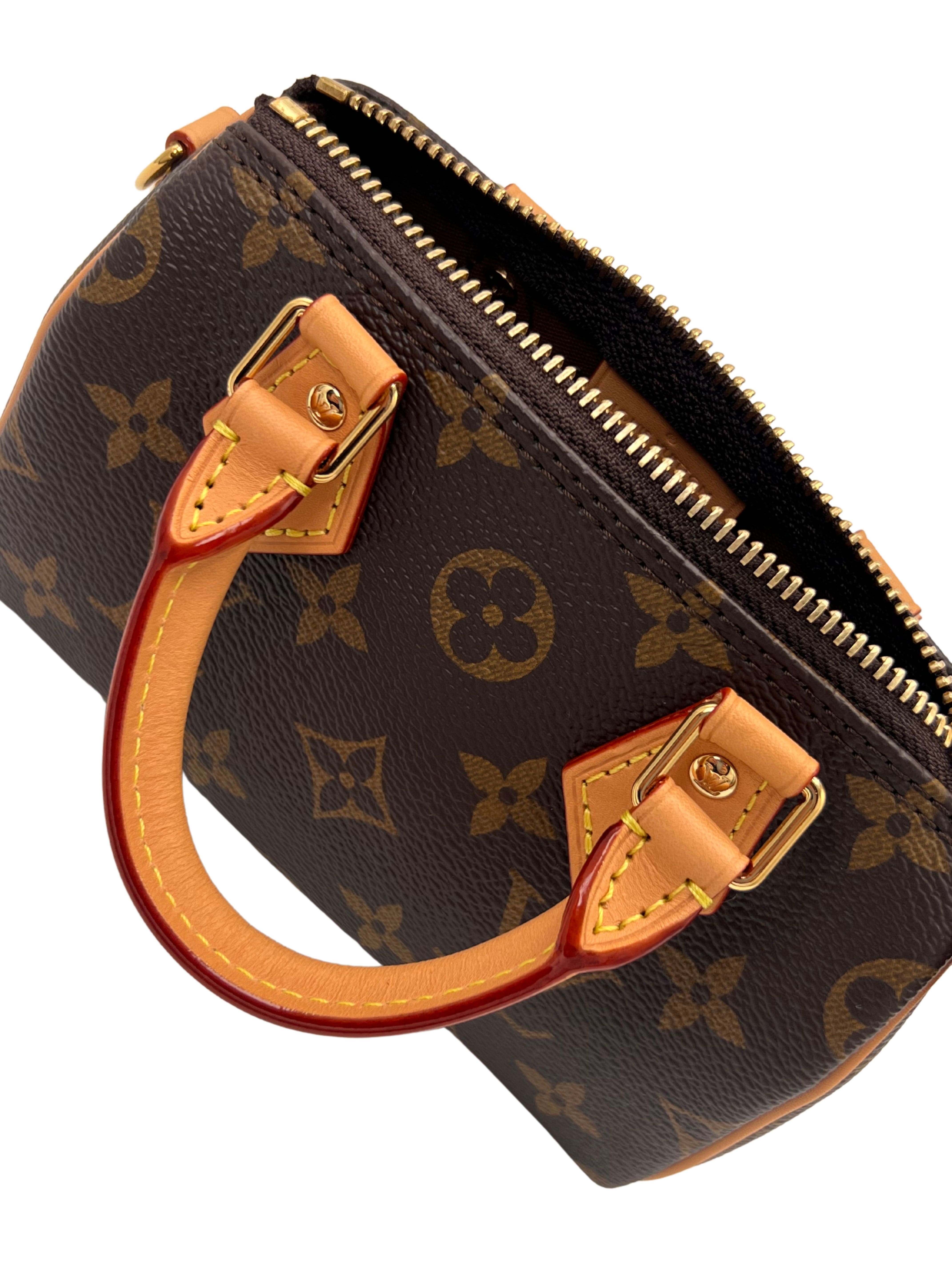 WOMEN'S - Louis Vuitton Nano Speedy Bag Monogram Canvas - Brown (Unused) Louis Vuitton