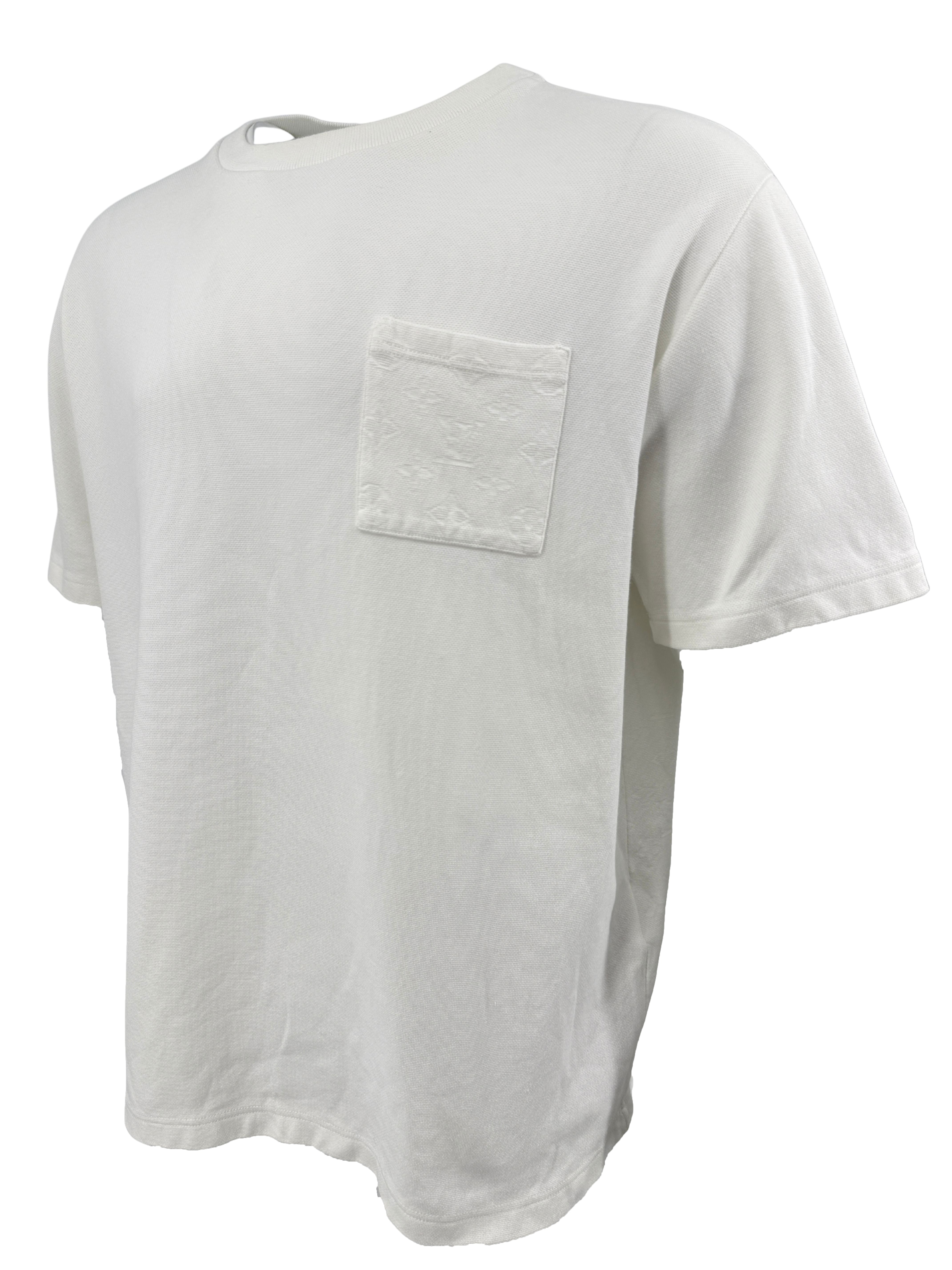 Louis Vuitton Monogram Pique Cotton T-Shirt - White