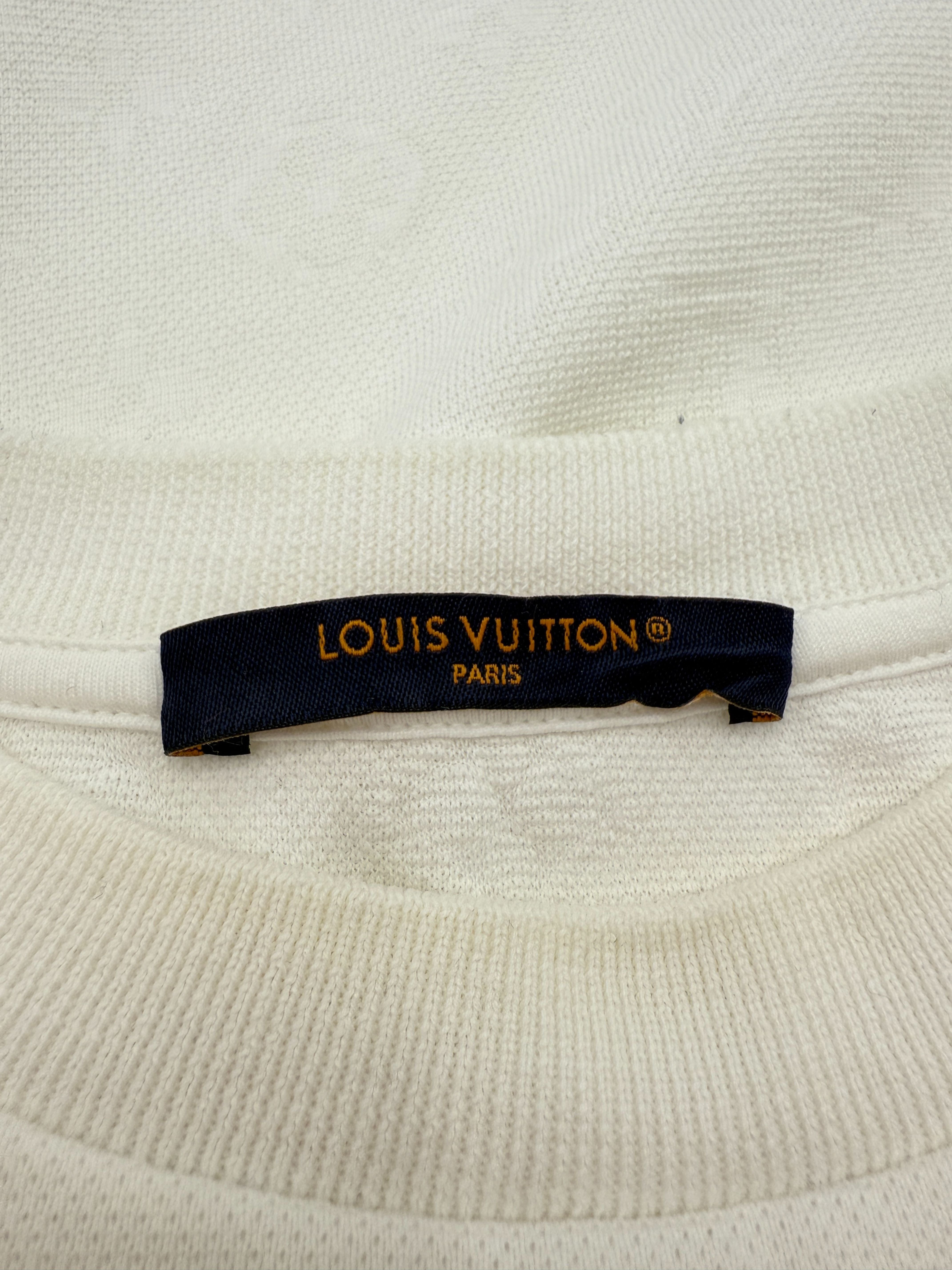 Louis Vuitton Monogram Pique Cotton T-Shirt - White