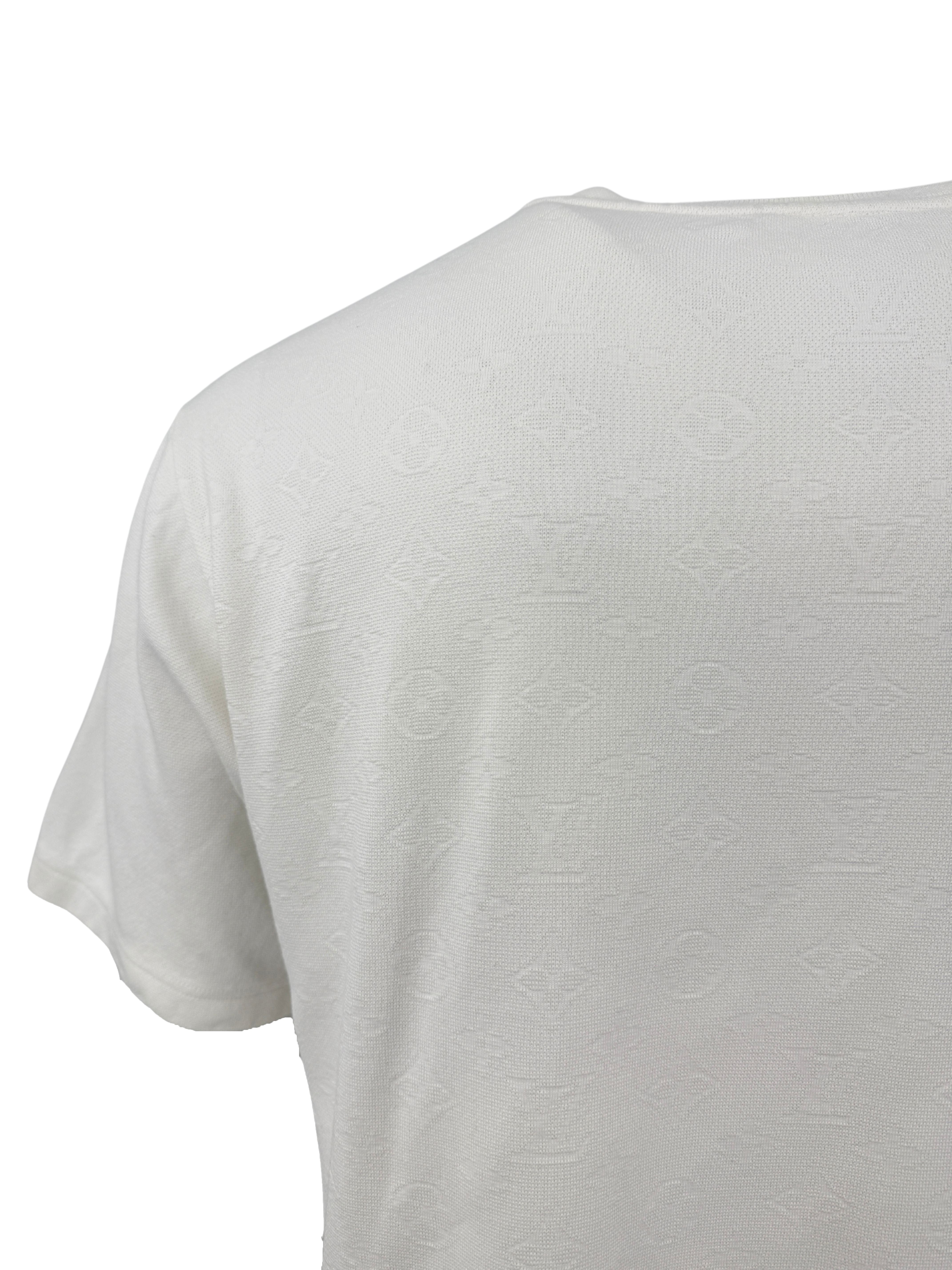 Louis Vuitton Monogram Pique Cotton T-Shirt - White