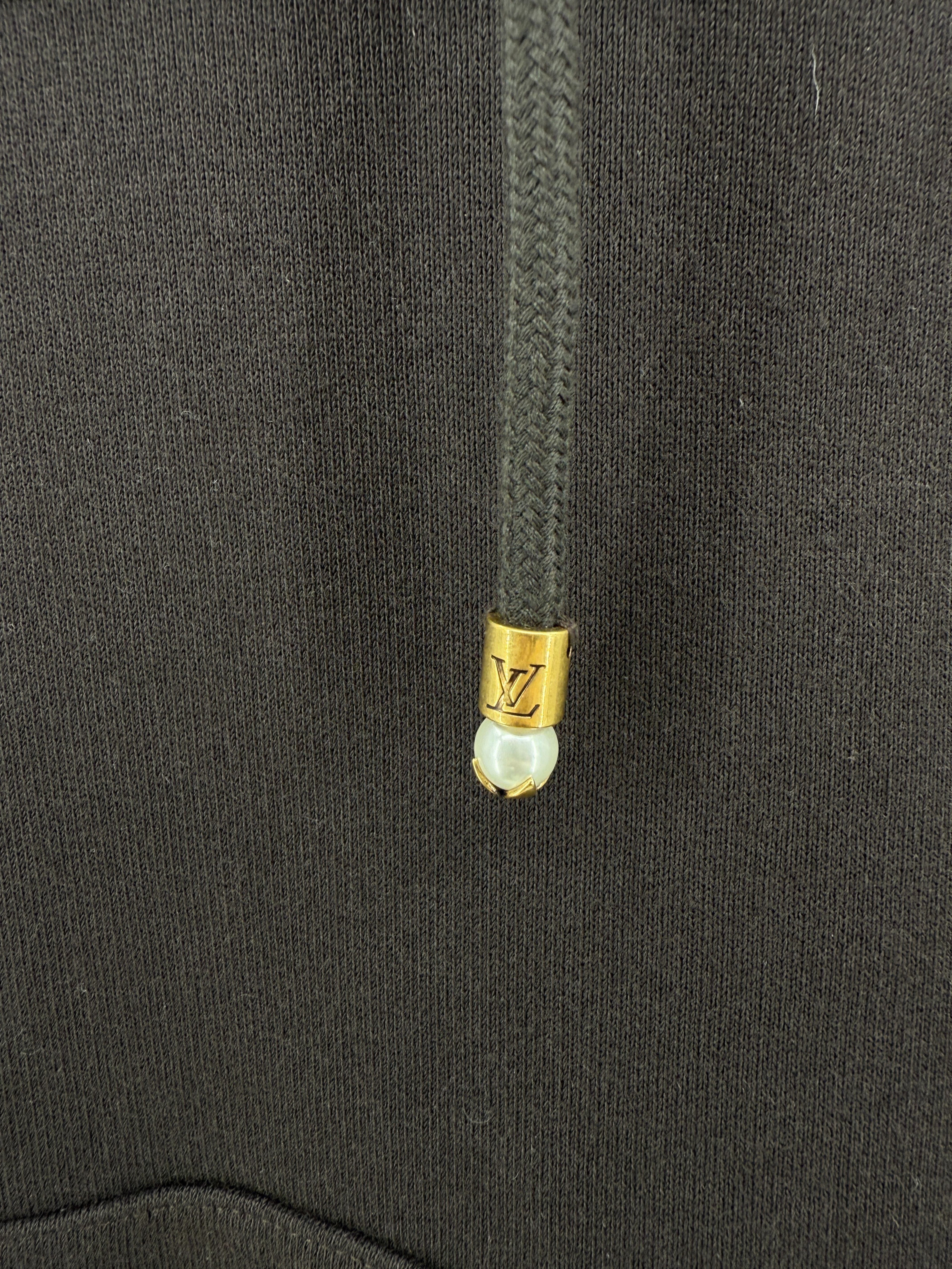 Louis Vuitton Pearl-Embellished Hoodie - Brown