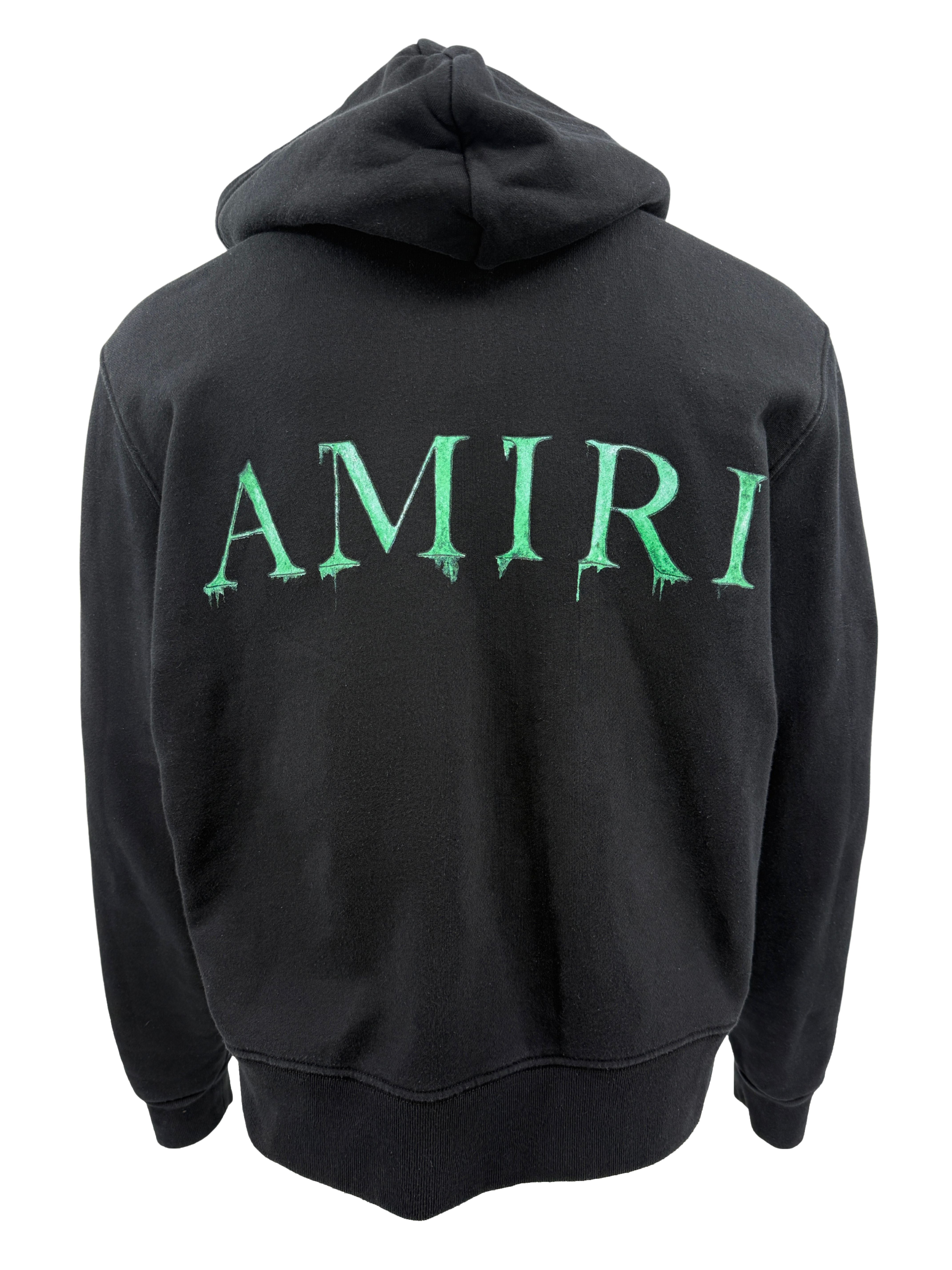 Amiri M.A Watercolour Logo Hoodie - Black Amiri