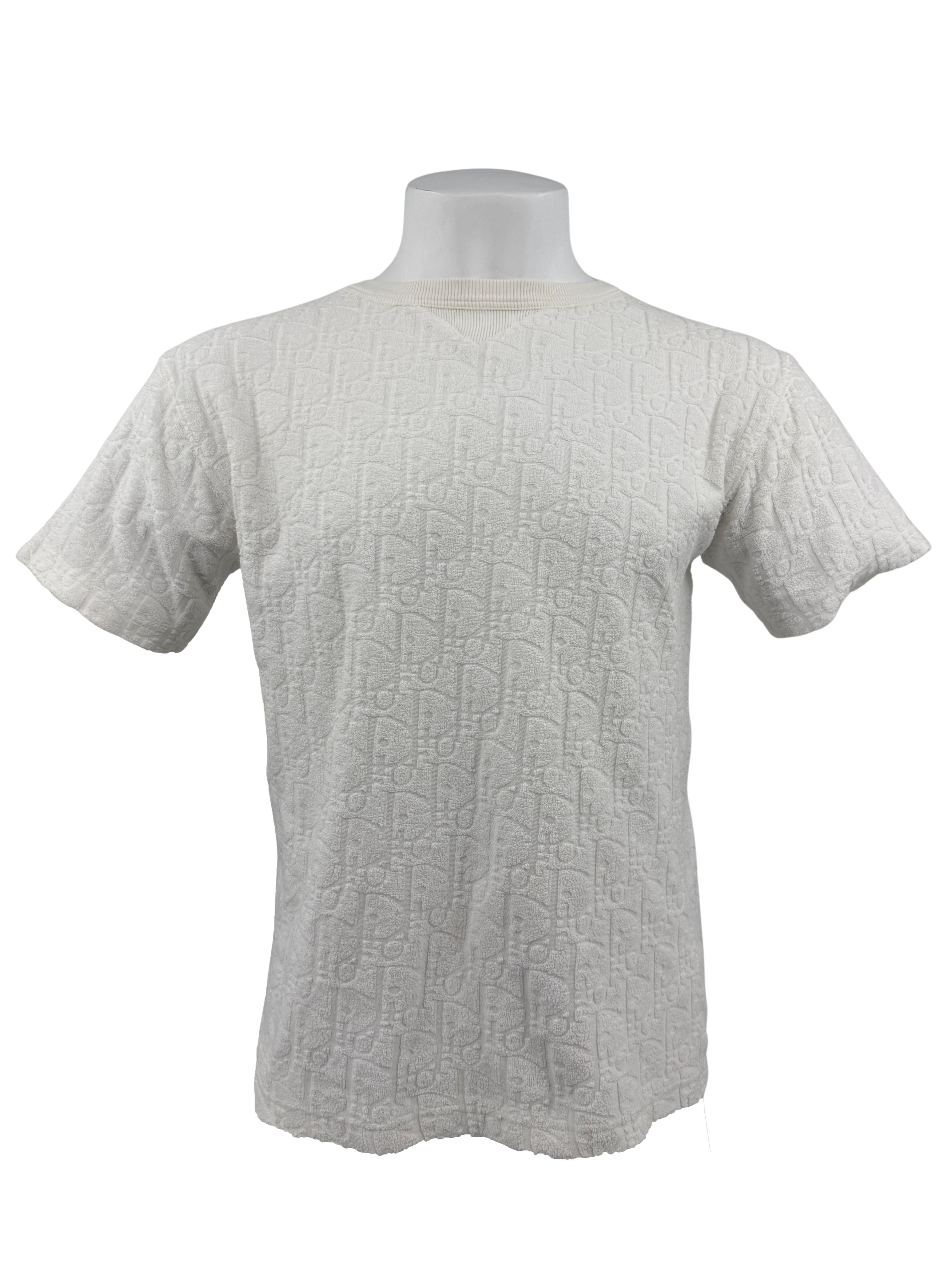 Dior Towel Oblique Relaxed-Fit T-Shirt - White Dior
