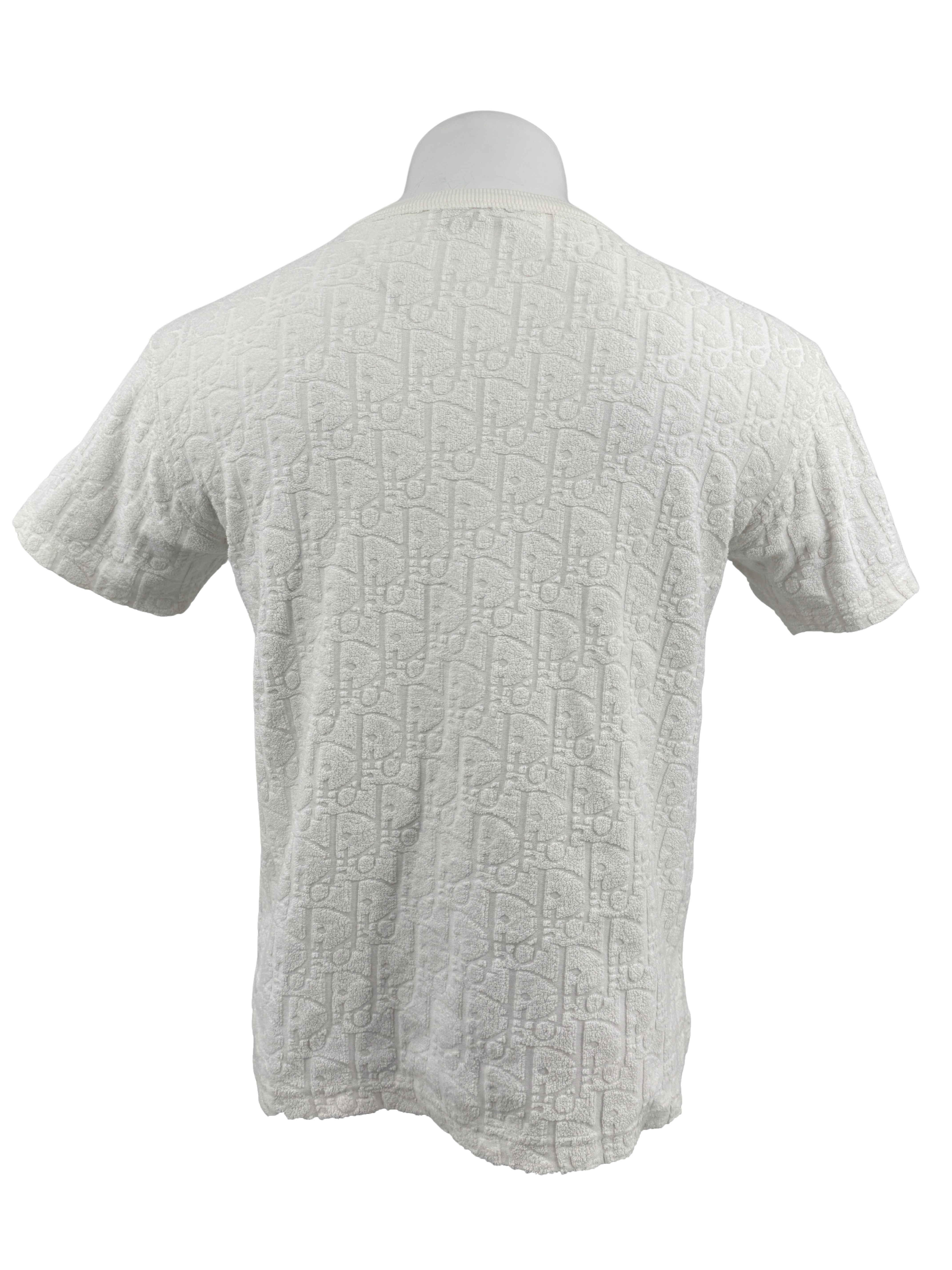 Dior Towel Oblique Relaxed-Fit T-Shirt - White Dior