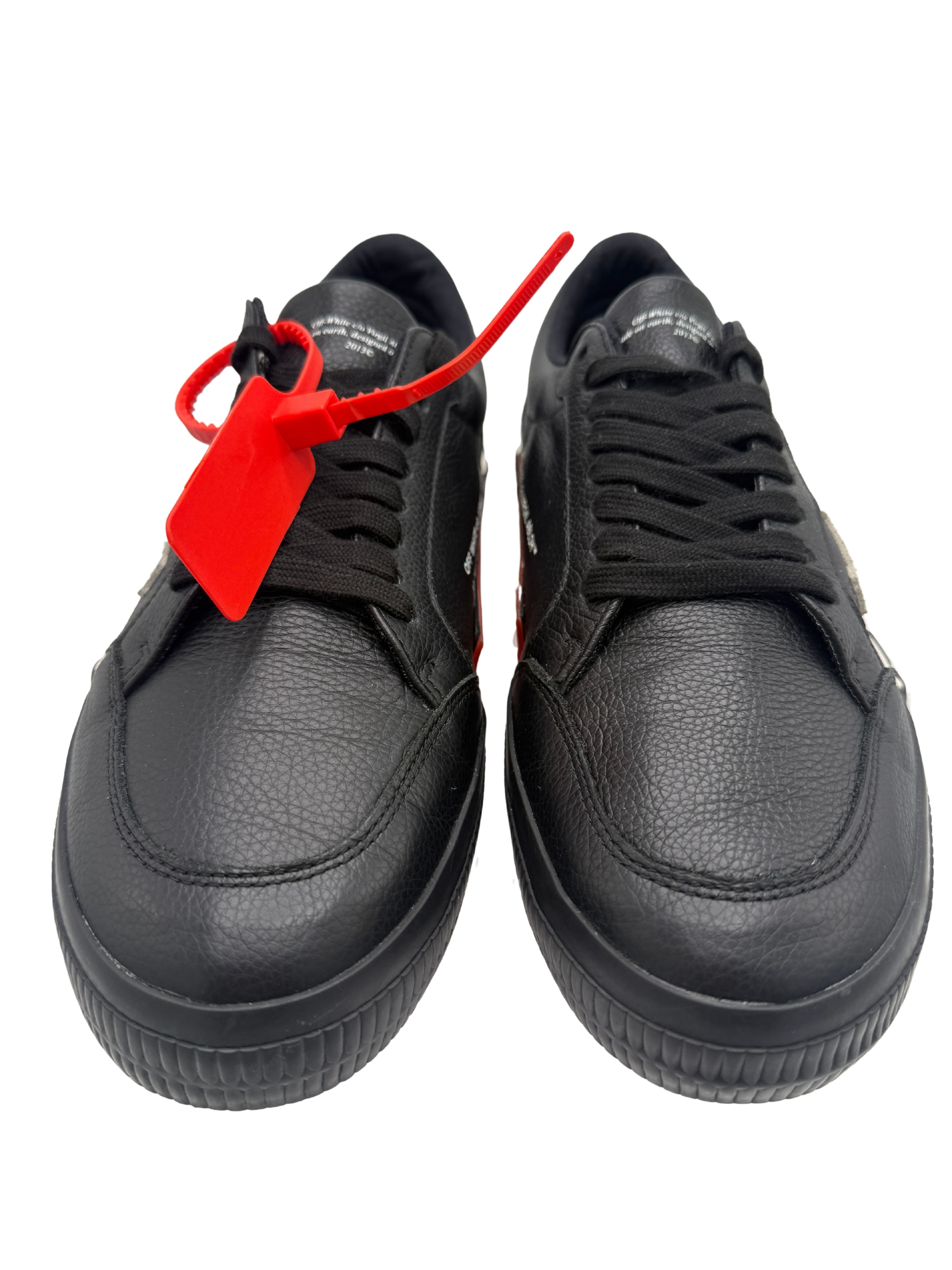 Off-White Vulcanized Low Black Leather Sneaker - Black Off-White