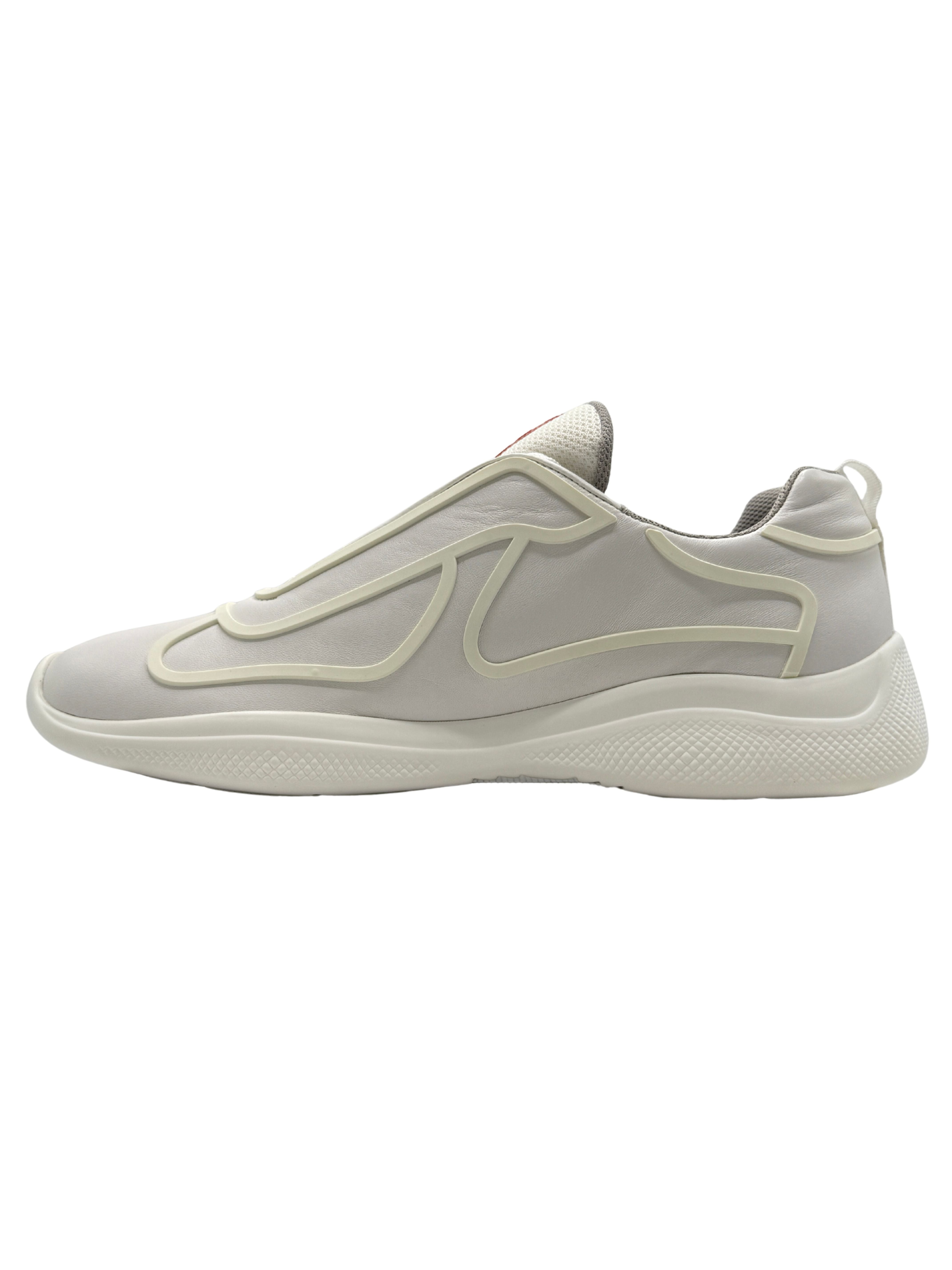 Prada Rubber Americas Cups - White (Unused)