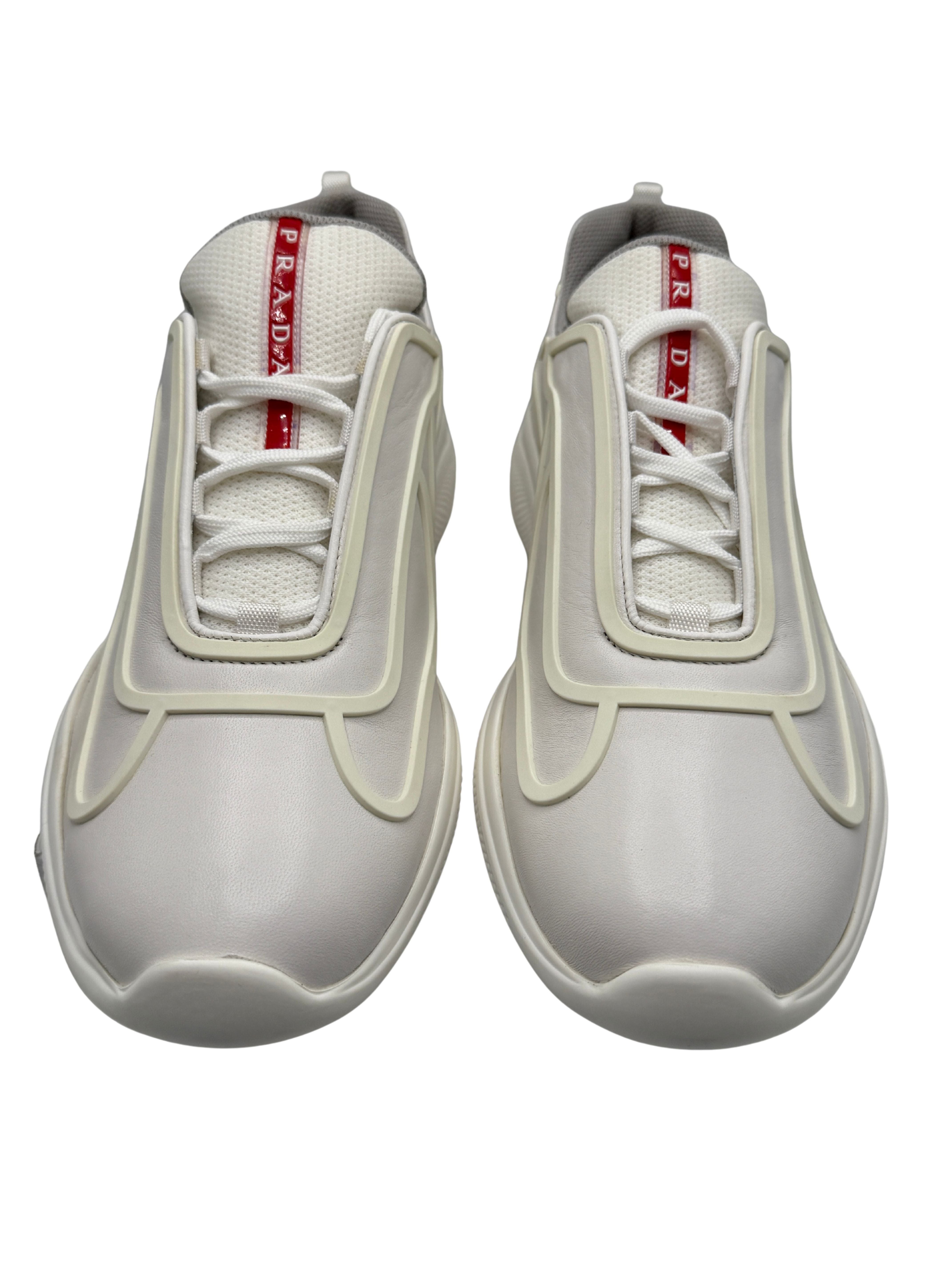 Prada Rubber Americas Cups - White (Unused)