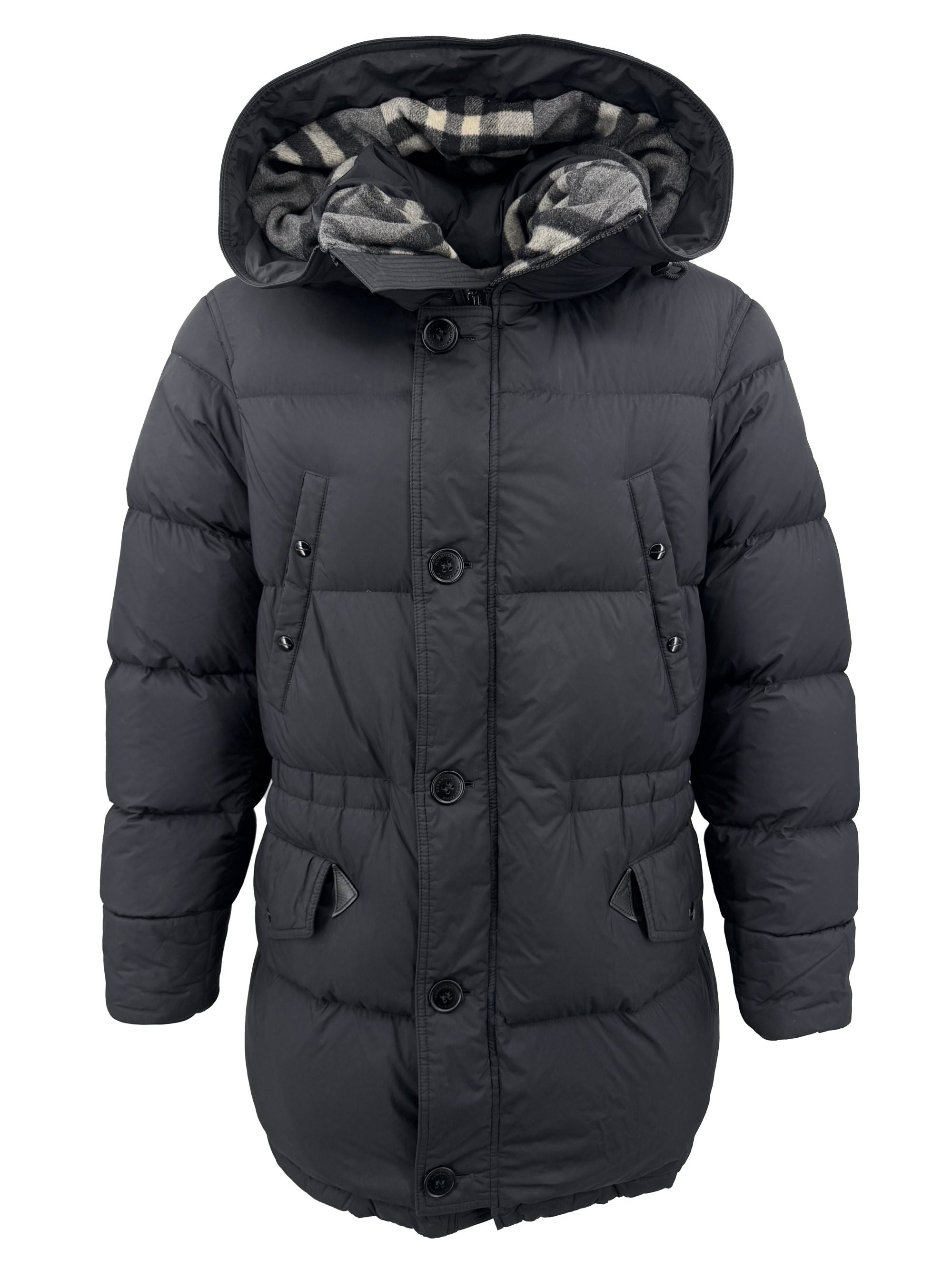 Burberry Hooded Puffer Jacket - Black Burberry