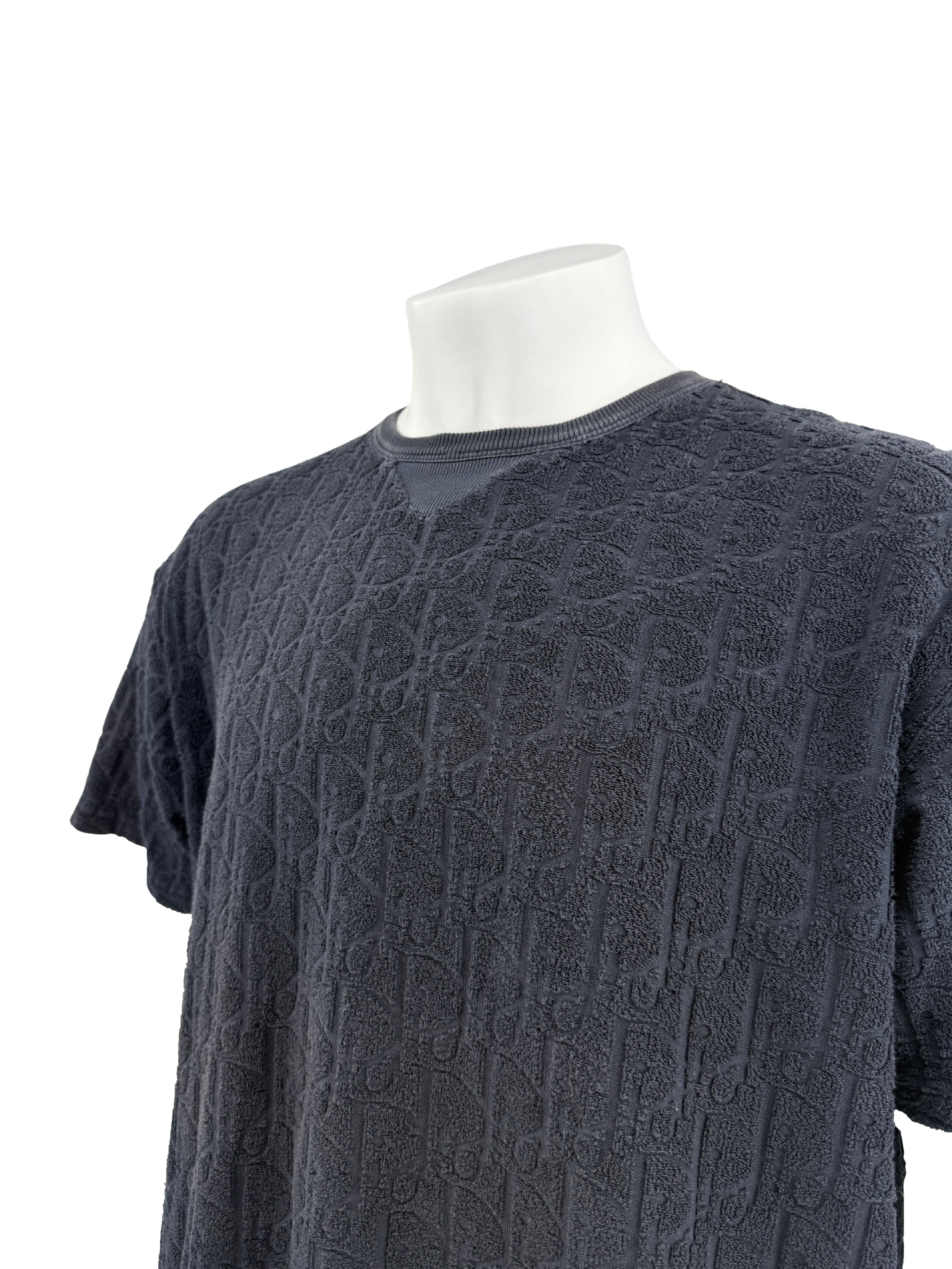 Dior Towel Oblique T-Shirt - Navy Dior