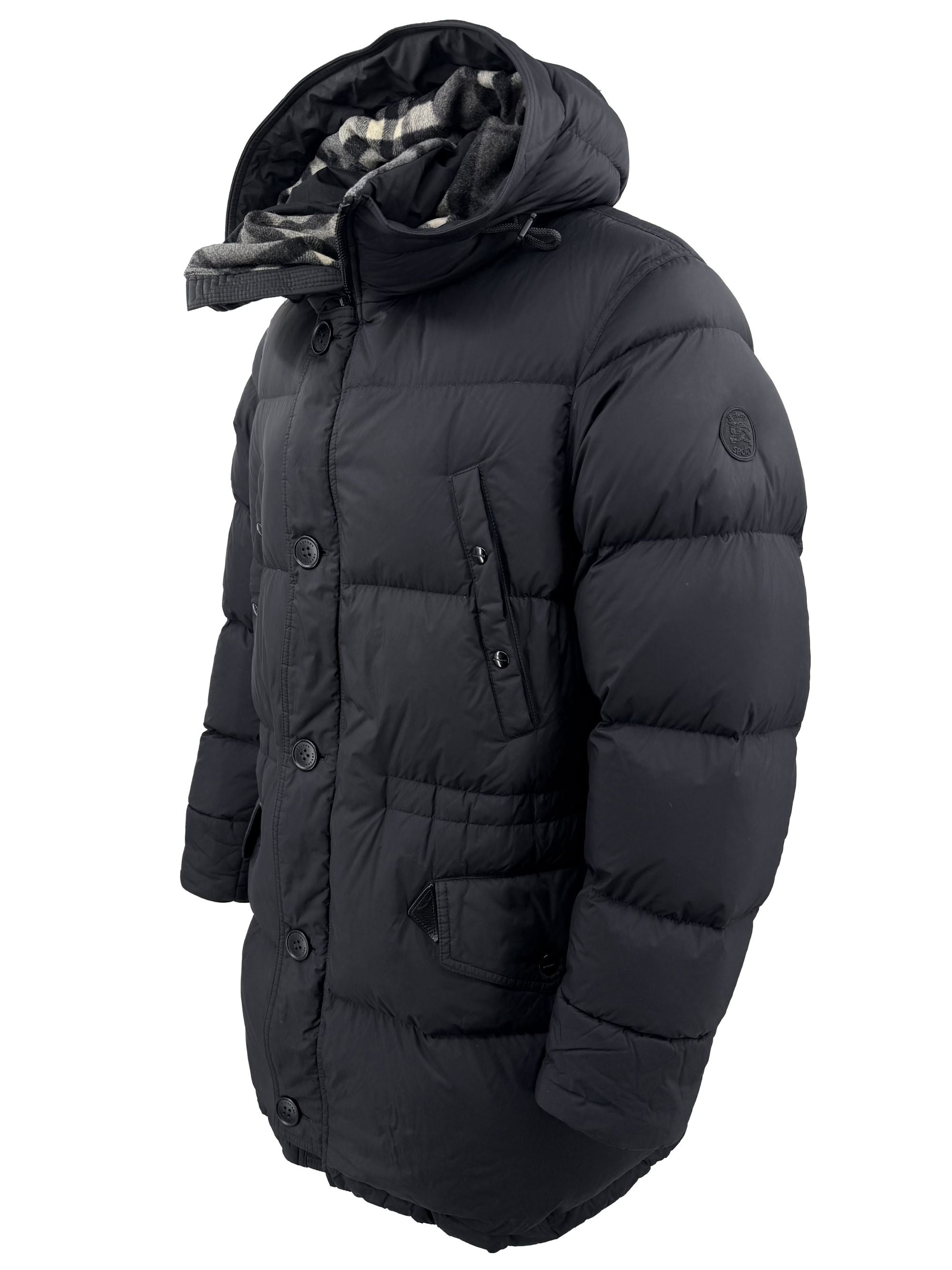 Burberry Hooded Puffer Jacket - Black Burberry