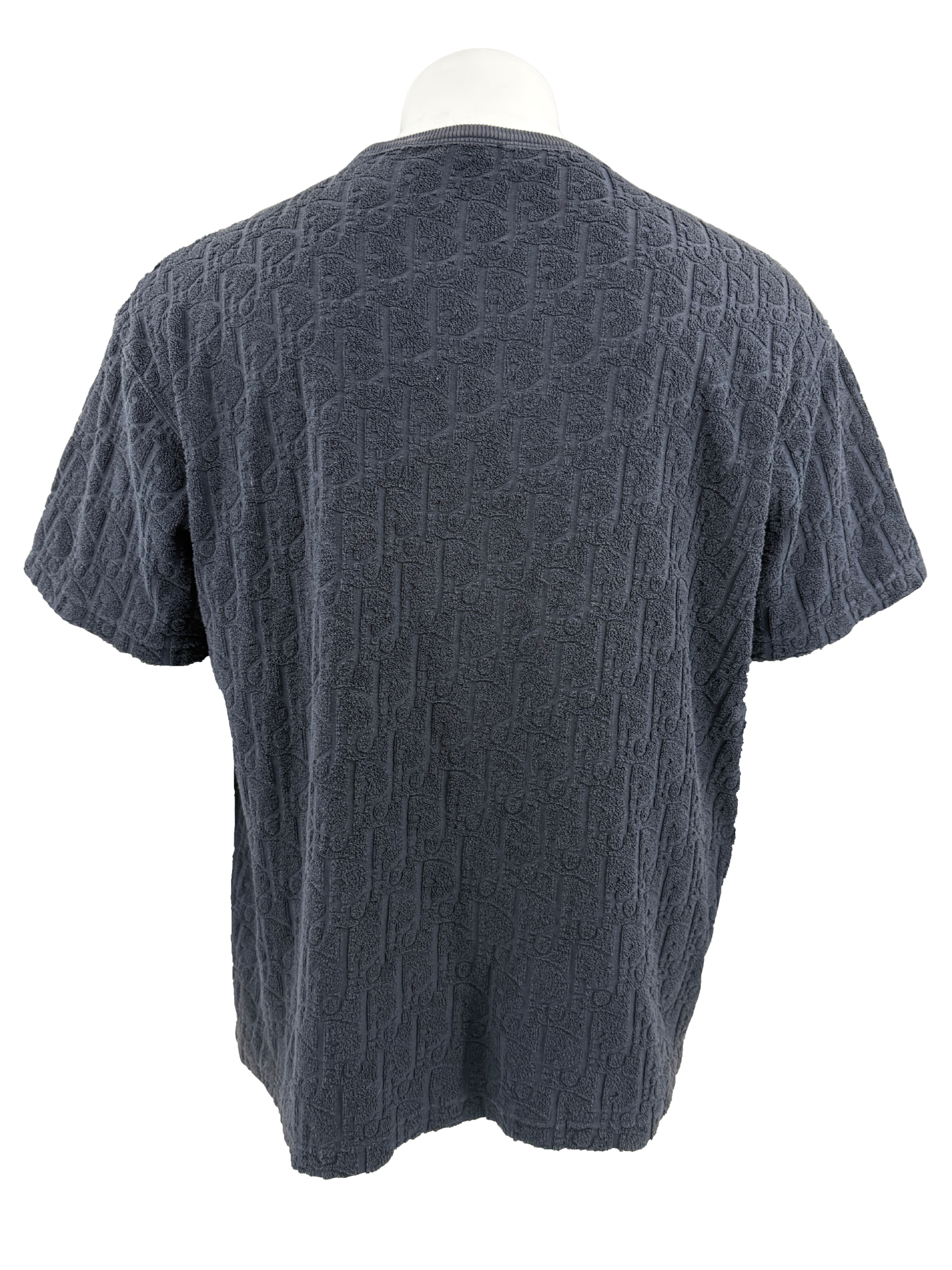 Dior Towel Oblique T-Shirt - Navy Dior