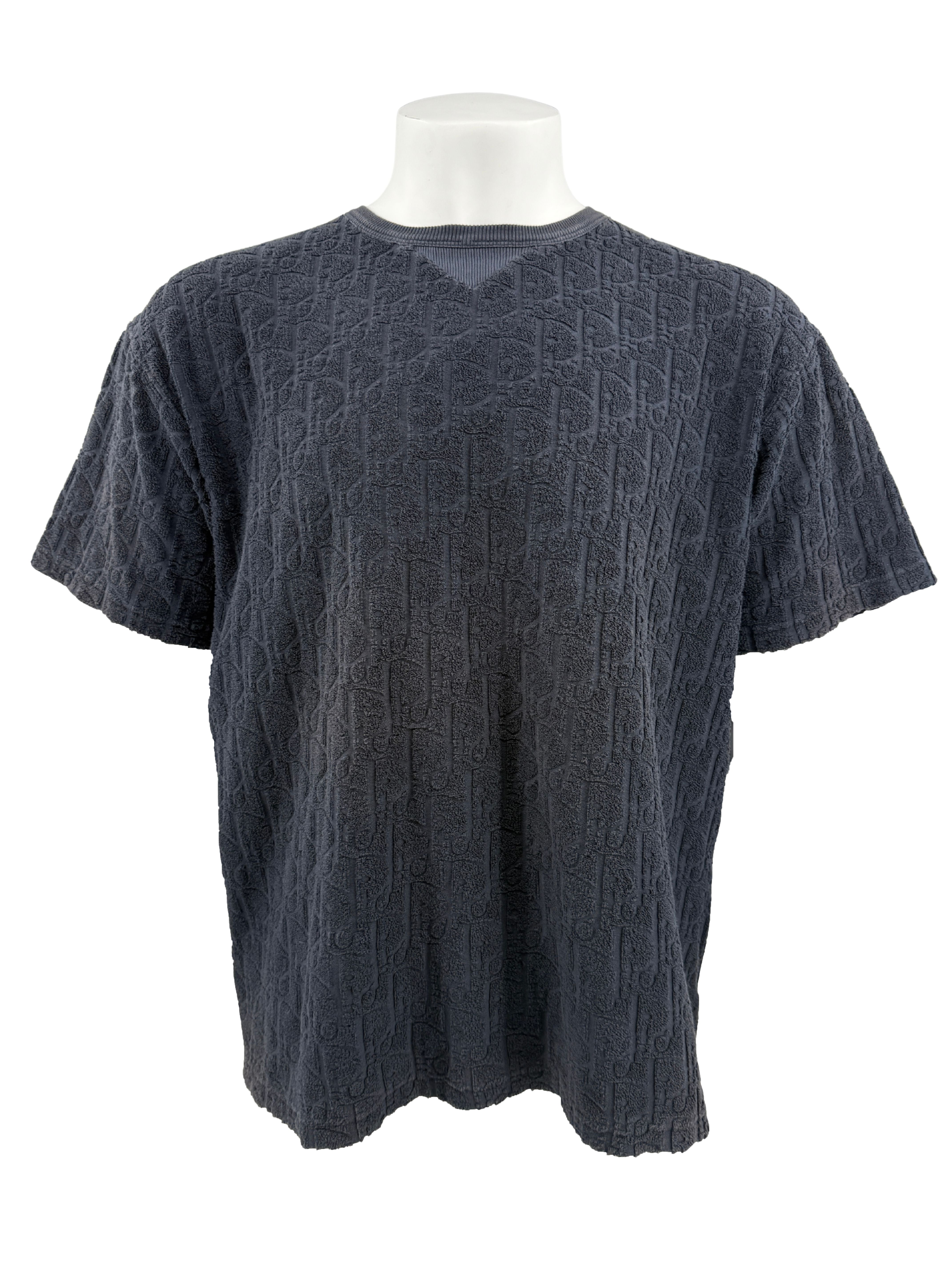 Dior Towel Oblique T-Shirt - Navy Dior