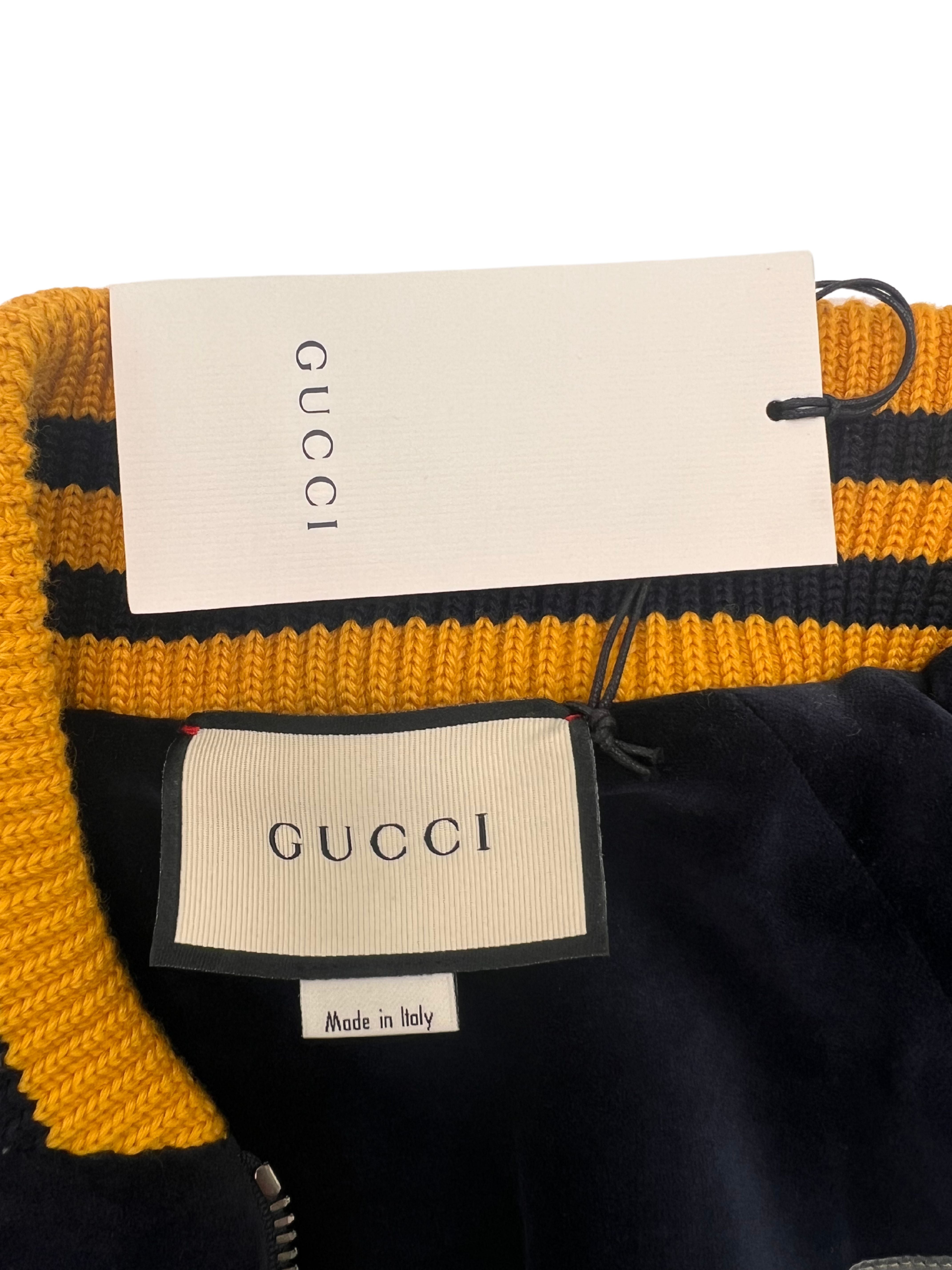 Gucci Dragon Embroidered Velvet Jacket - Black (Unused) Gucci