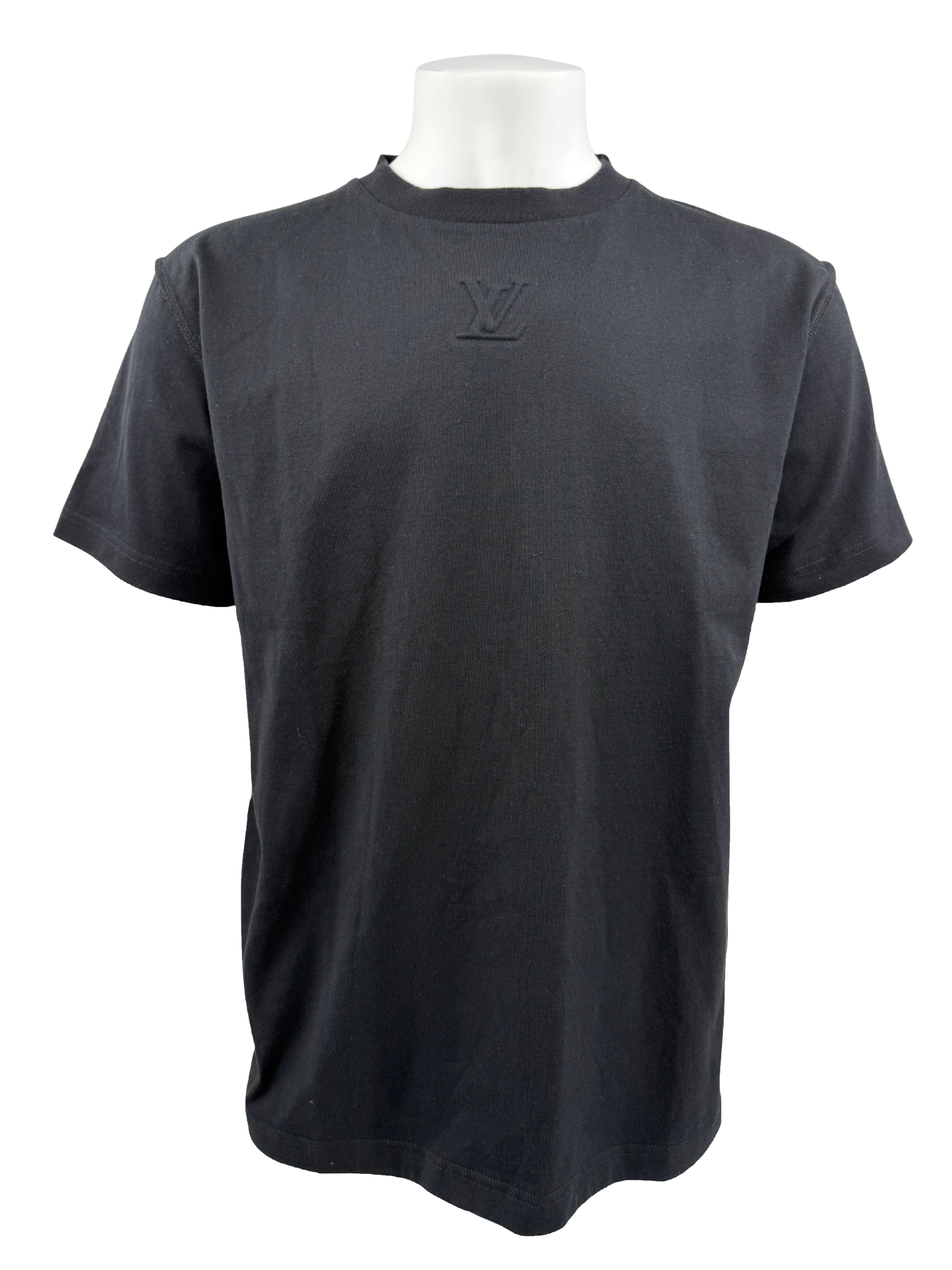 Louis Vuitton Embossed LV T-Shirt - Black (Unused)