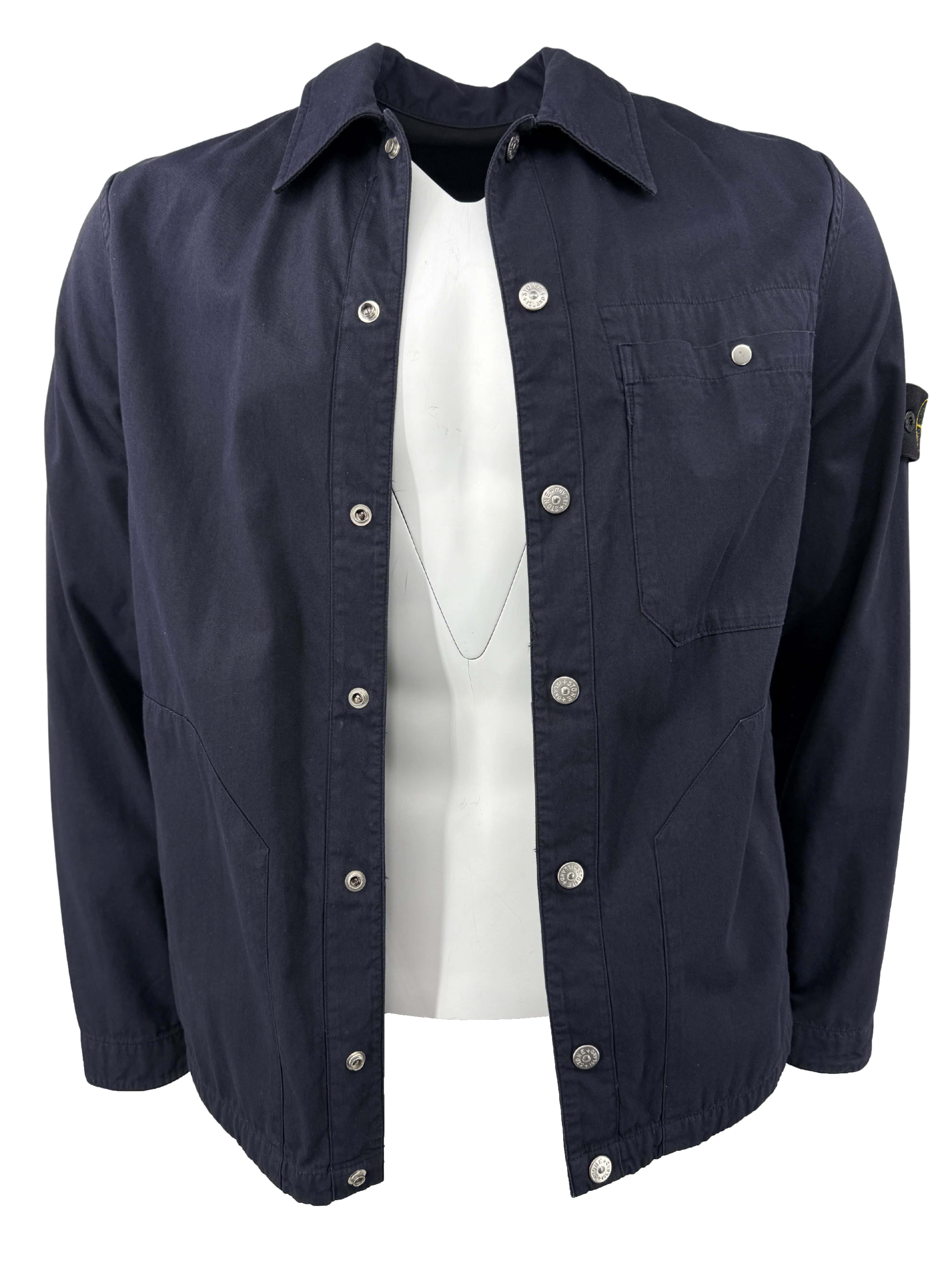 Stone Island Mil-Spec Stretch Ripstop-Tc Shirt Jacket - Navy