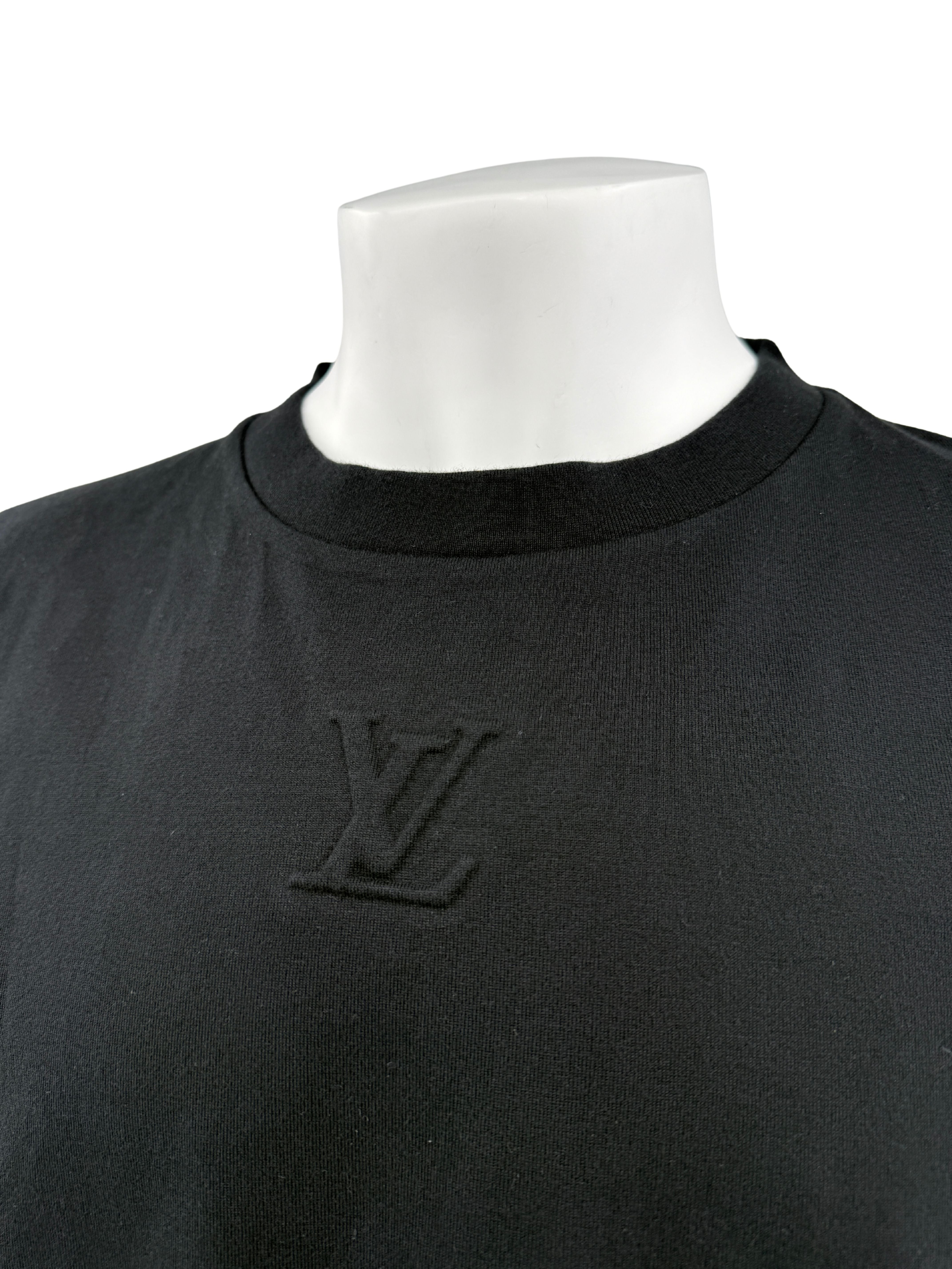 Louis Vuitton Embossed LV T-Shirt - Black (Unused)
