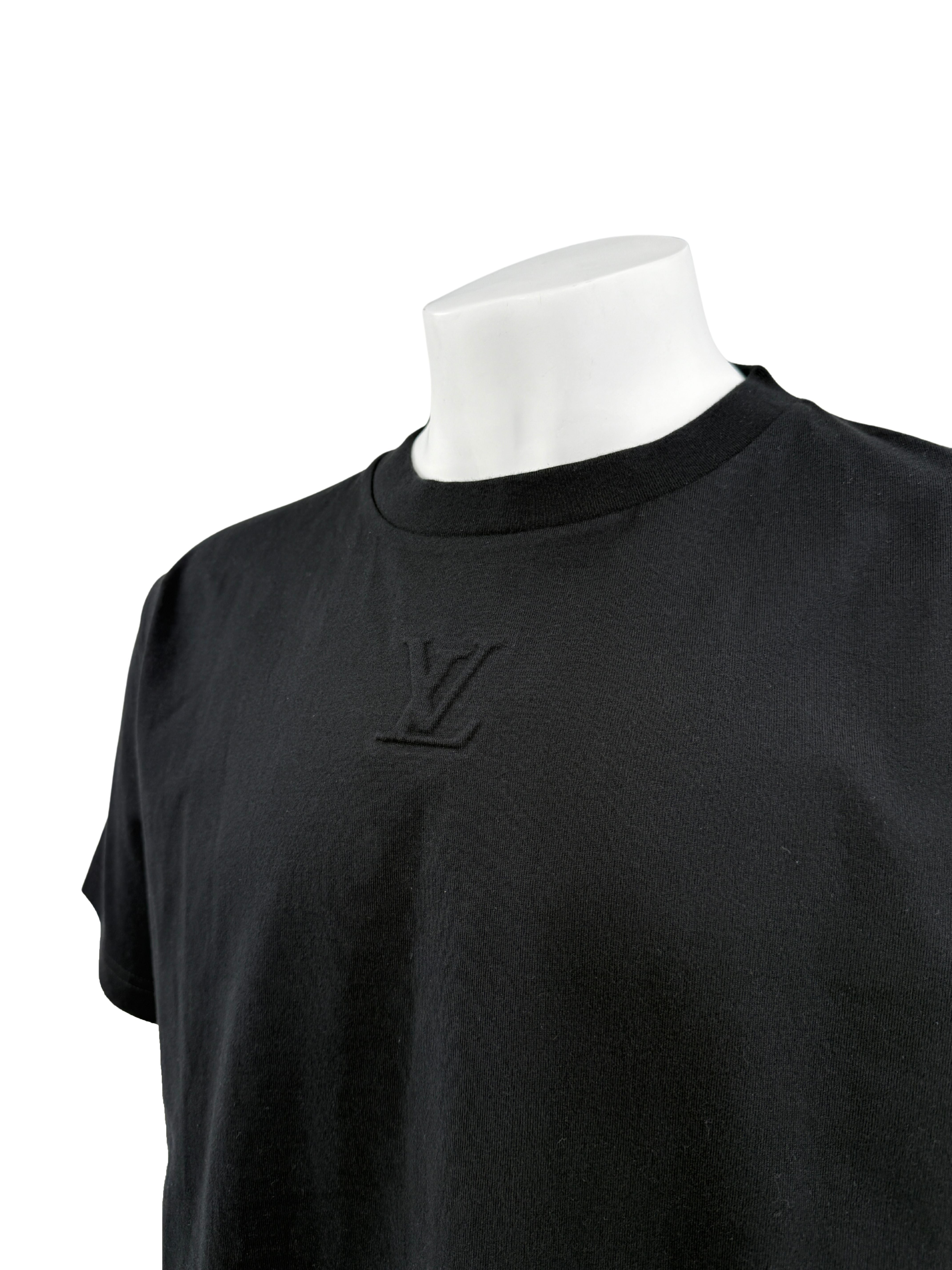 Louis Vuitton Embossed LV T-Shirt - Black (Unused)