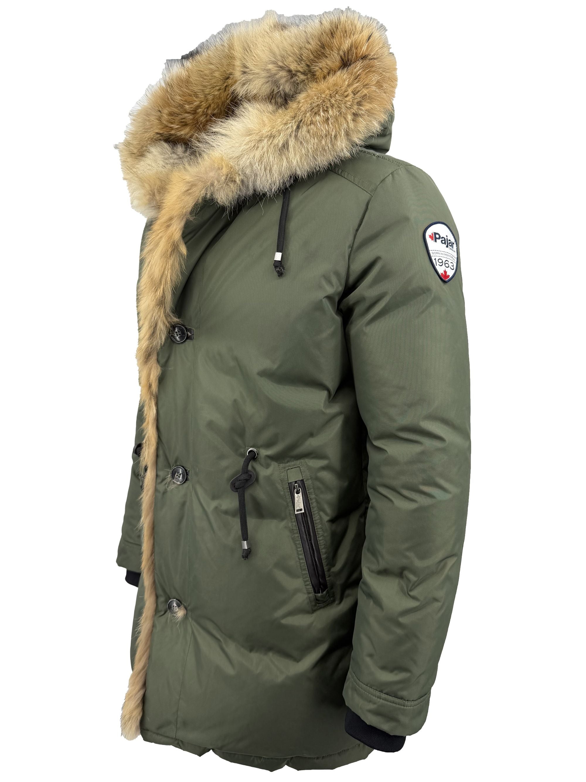 Pajar Canada Fur Parka Coat - Khaki Pajar Canada