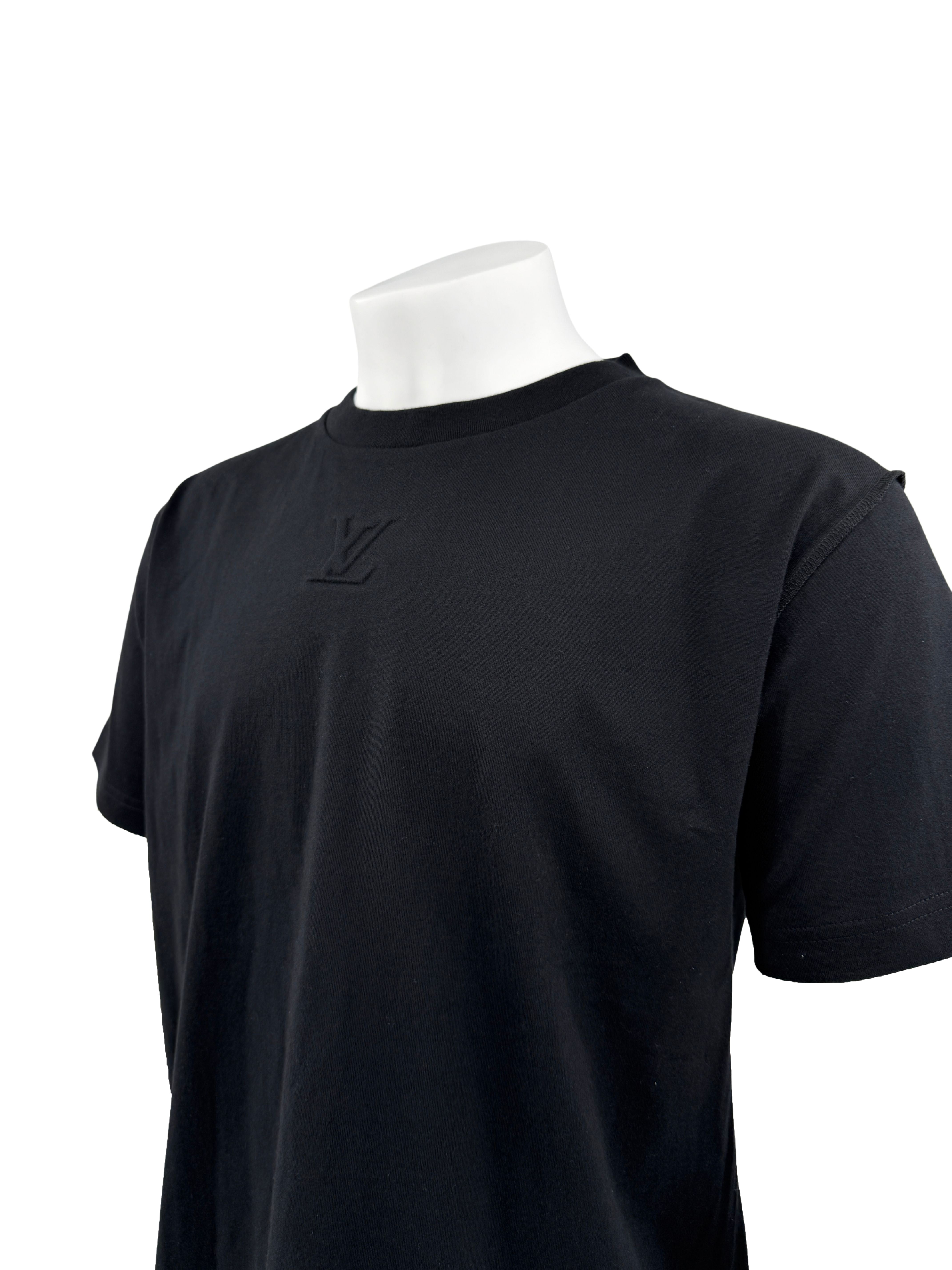 Louis Vuitton Embossed LV T-Shirt - Black (Unused)