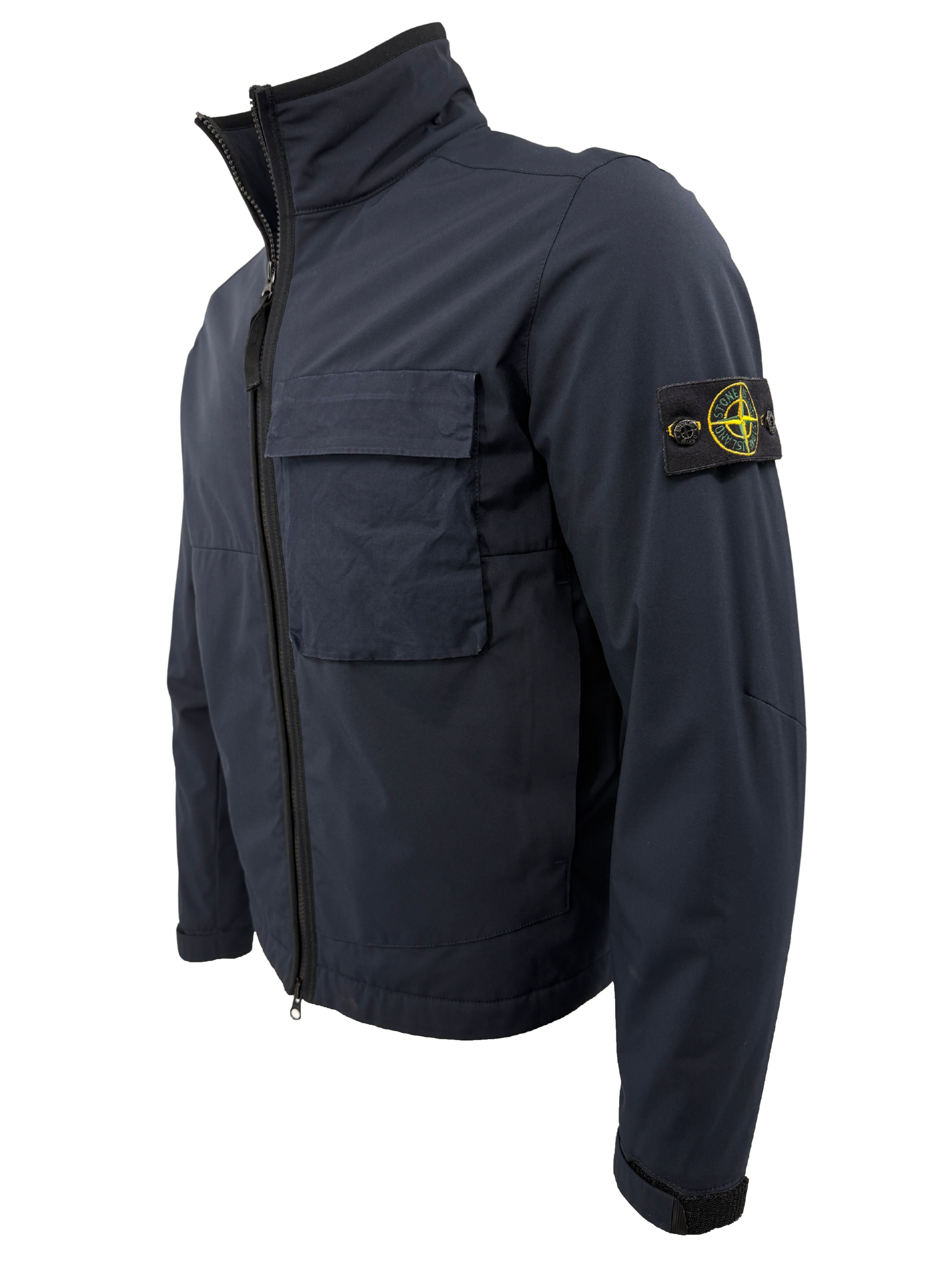 Stone Island Soft Shell-R Jacket - Navy