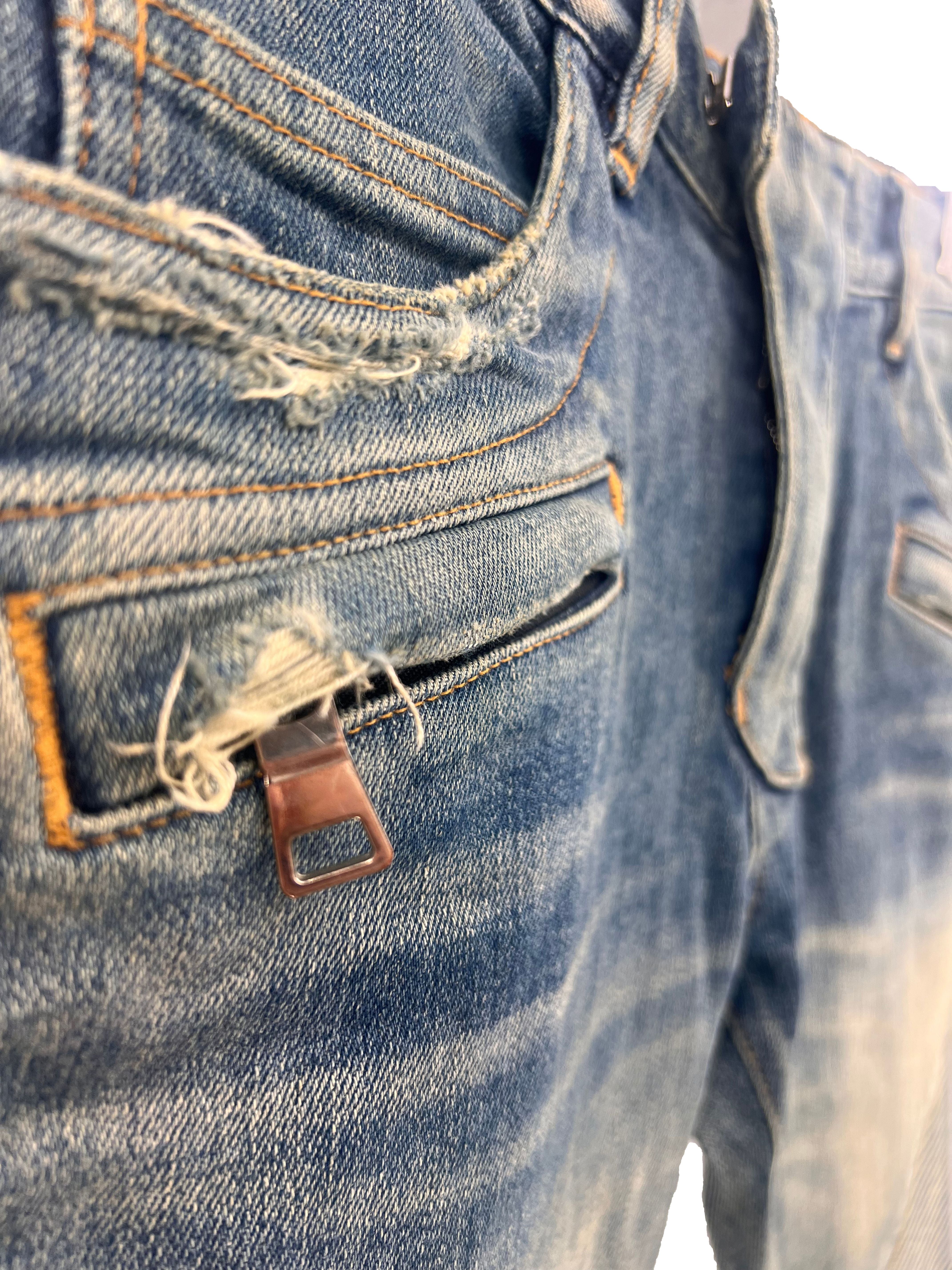 Balmain Bikers Jeans - Blue Balmain