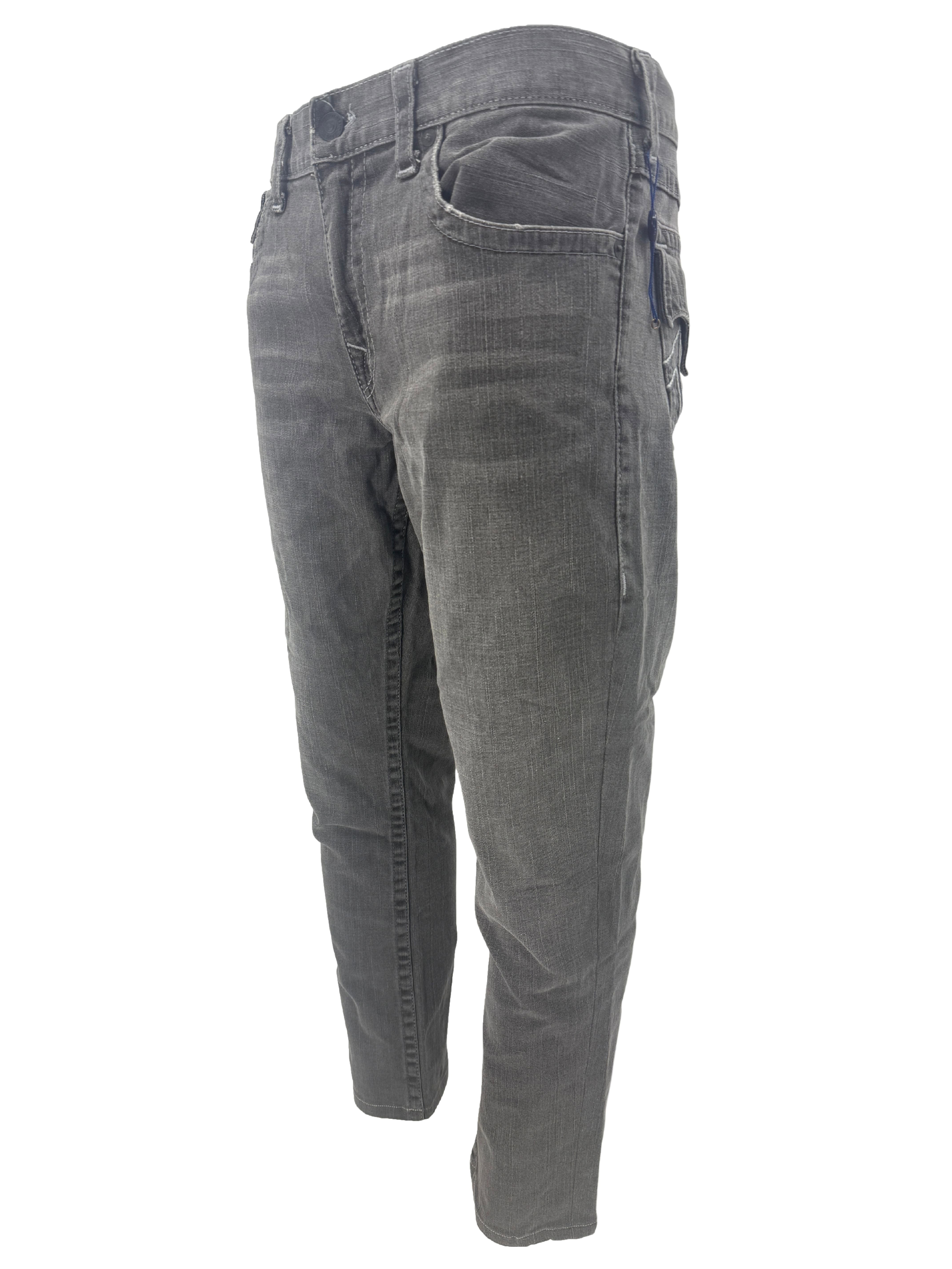 True Religion Ricky Straight-Leg Jeans - Grey (Unused) True Religion
