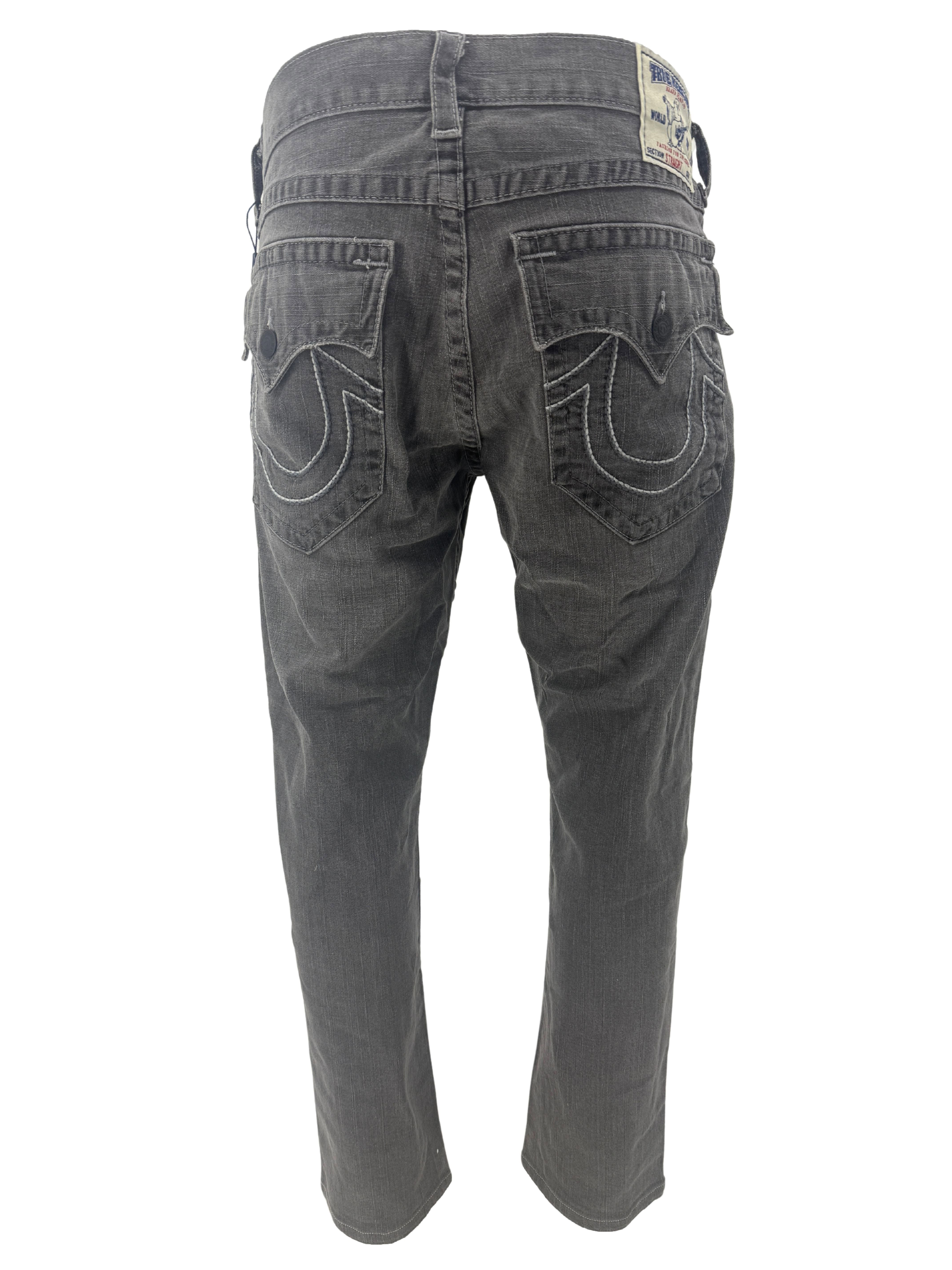 True Religion Ricky Straight-Leg Jeans - Grey (Unused) True Religion