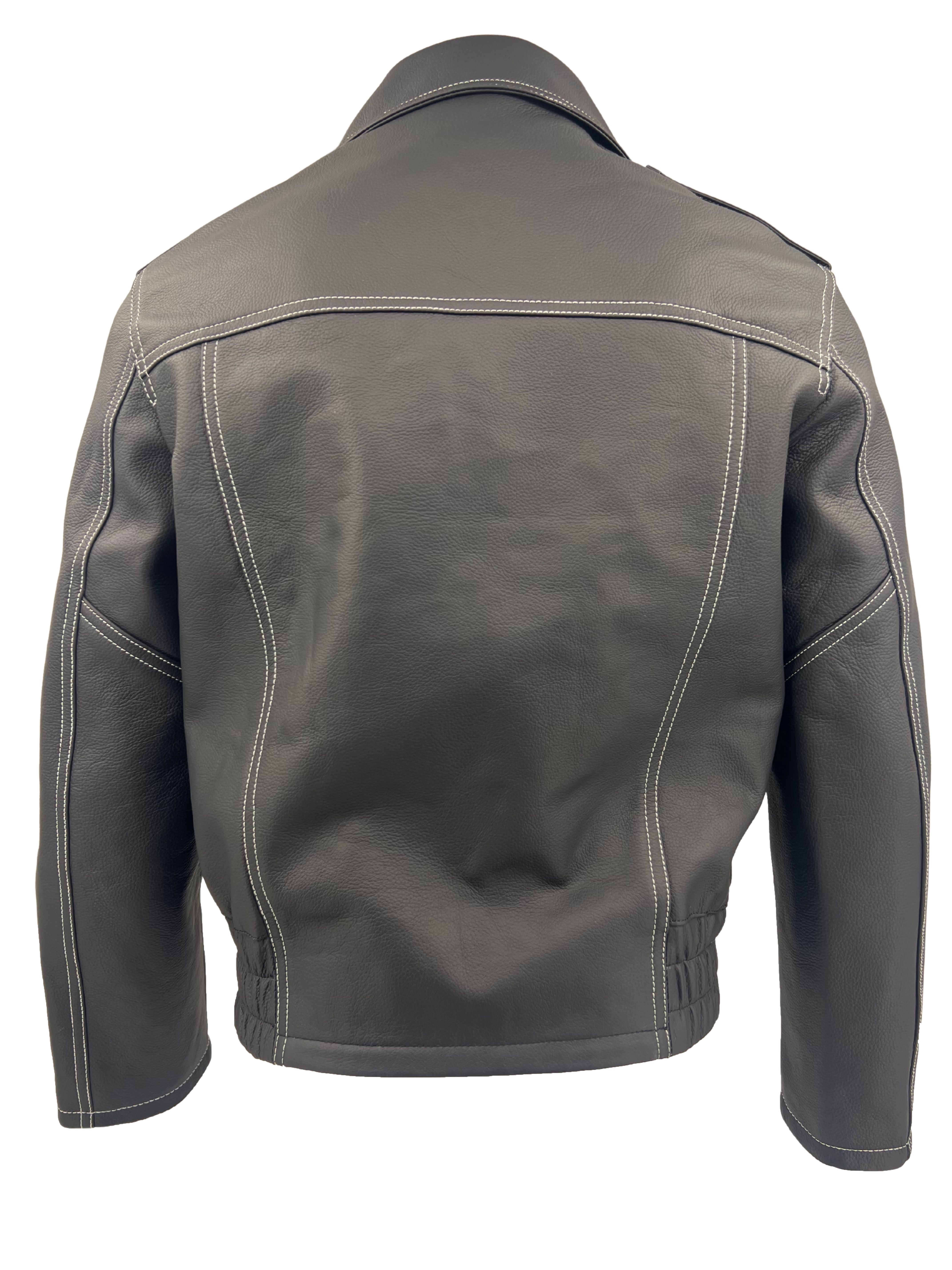 Louis Vuitton Frequency Embroidered Leather Jacket - Black Louis Vuitton