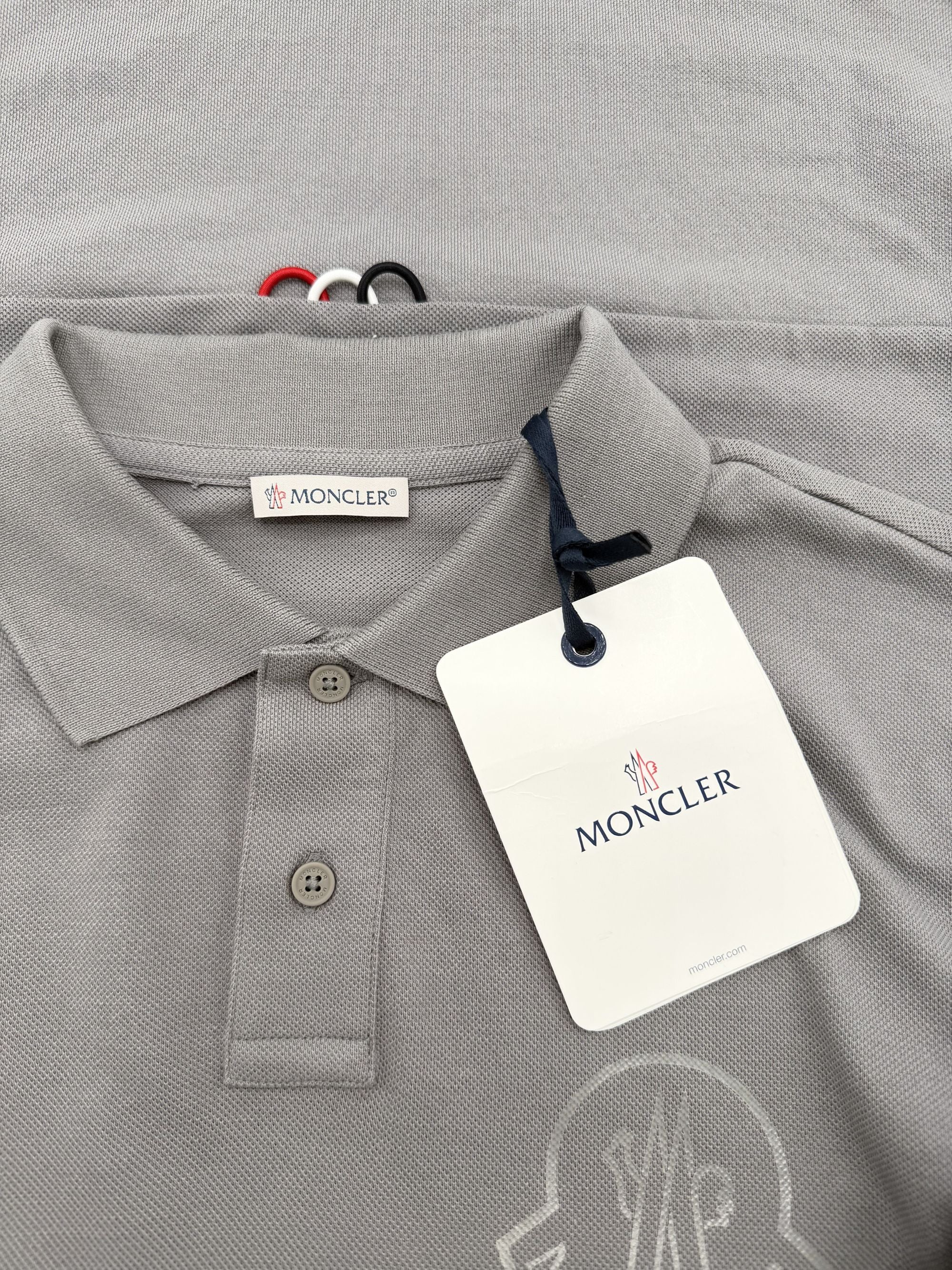 Moncler Logo Polo - Grey (Unused) Moncler
