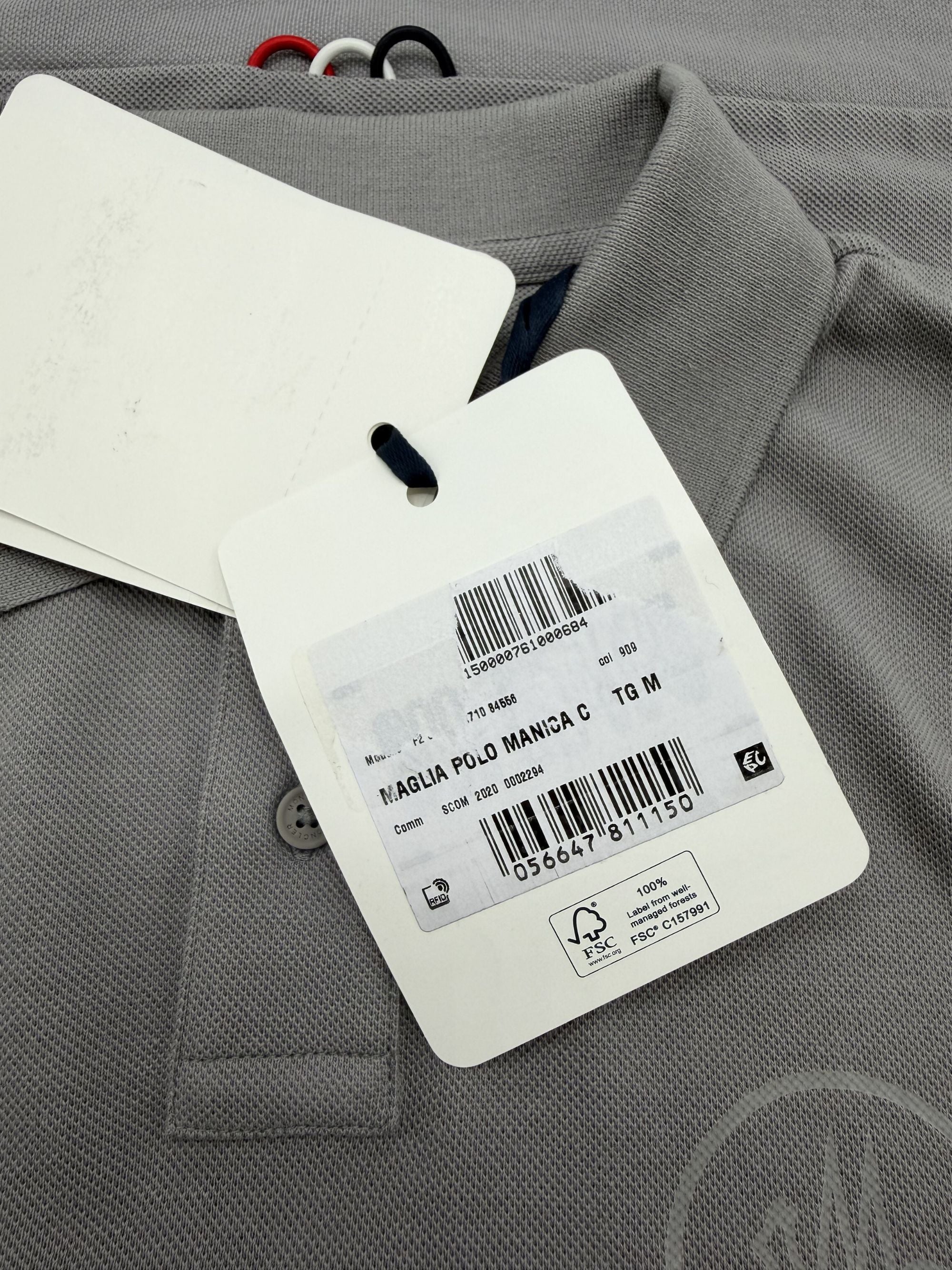 Moncler Logo Polo - Grey (Unused) Moncler