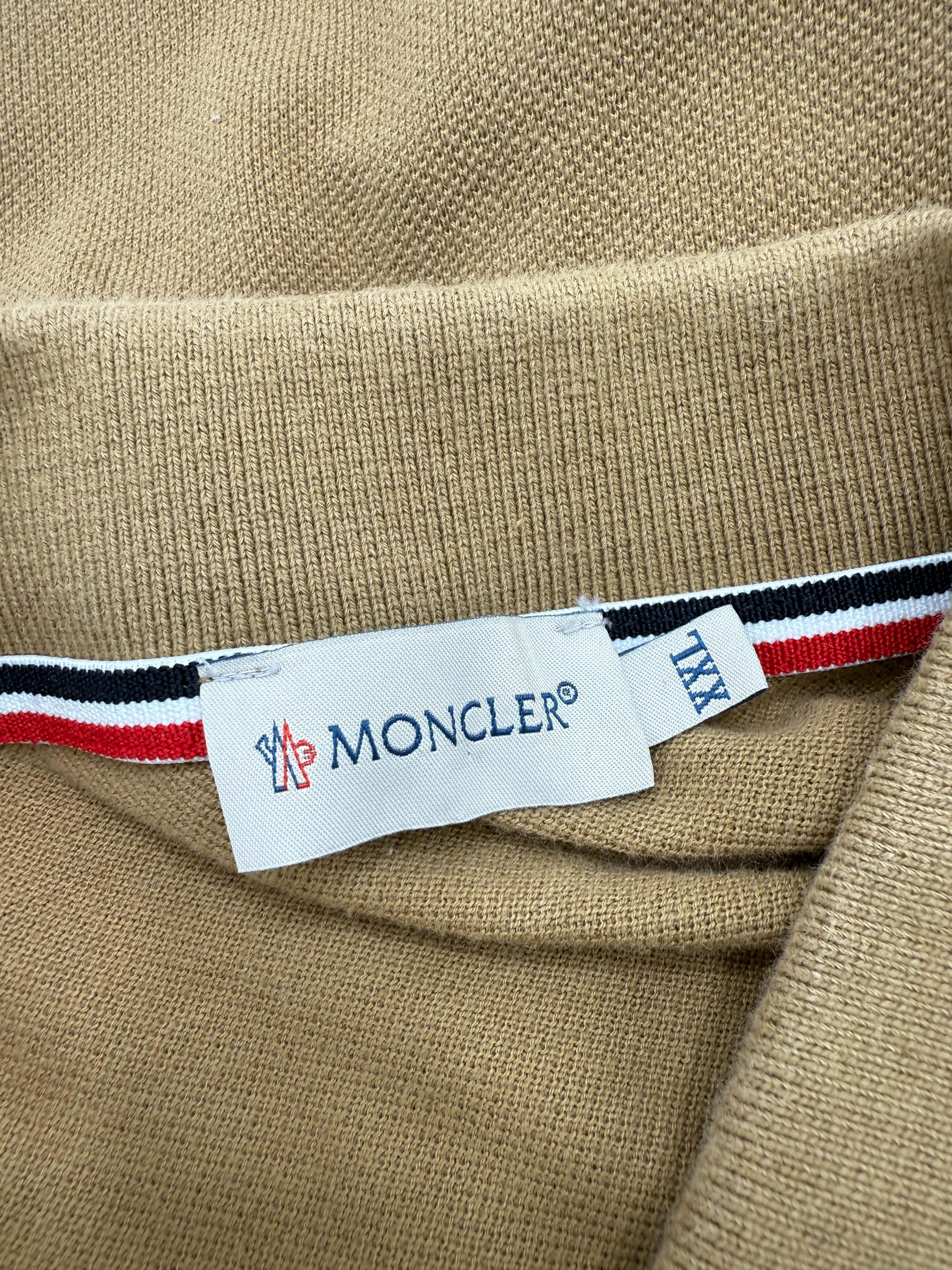Moncler Logo Patch Polo - Brown Moncler