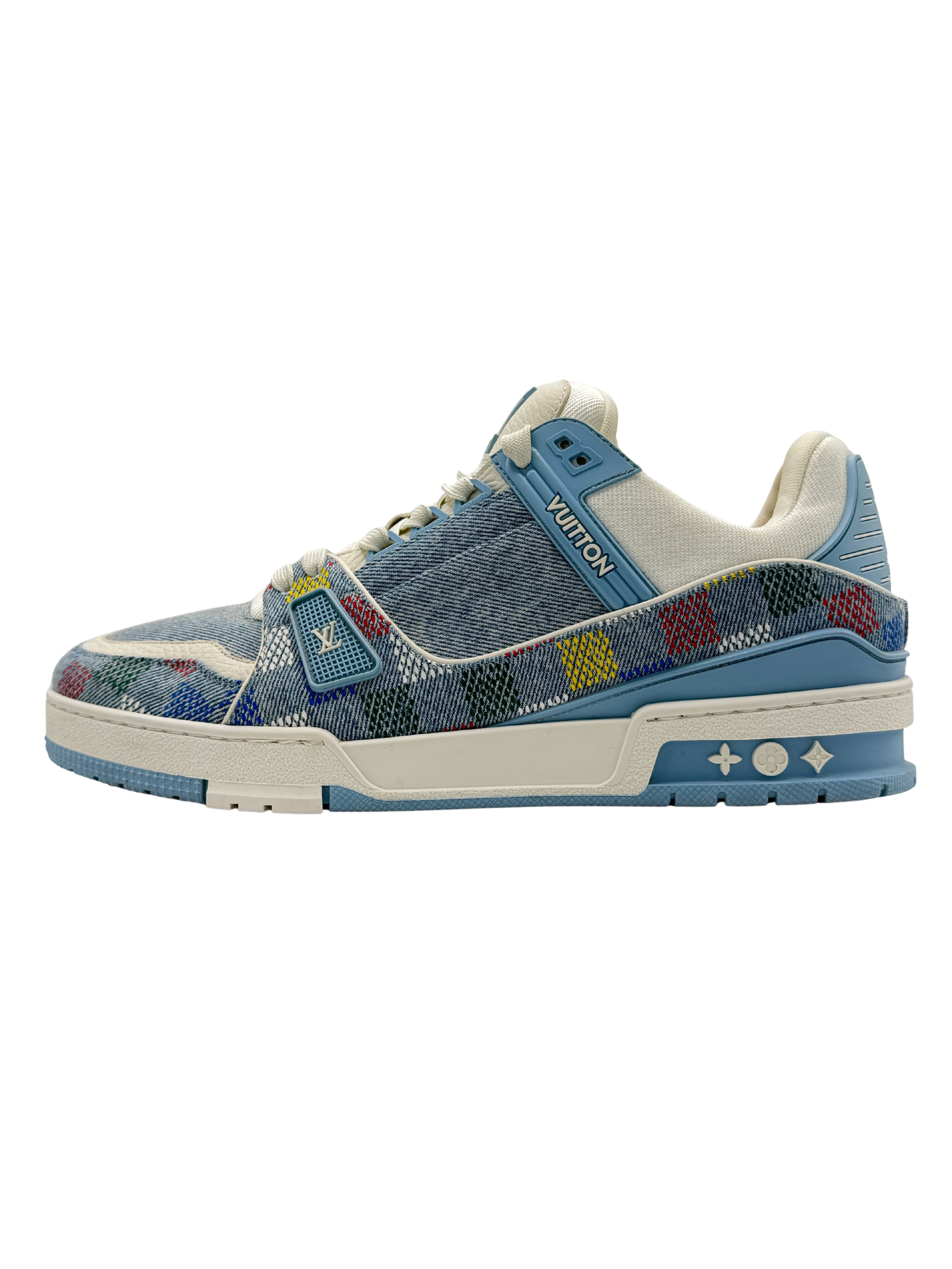Louis Vuitton LV Trainer Denim Damier - Light Blue