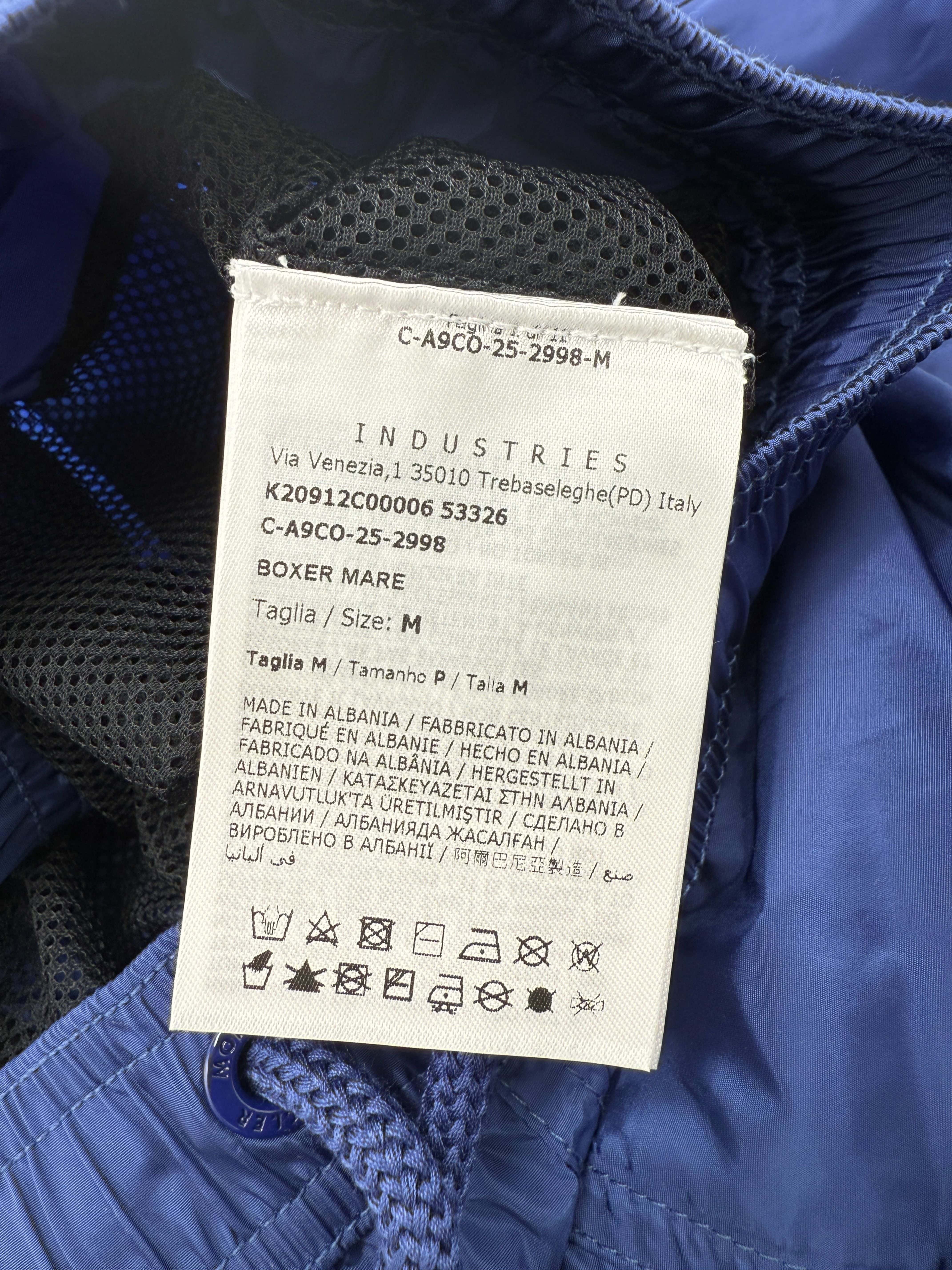 Moncler Logo Patch Swim Shorts - Blue (Unused) Moncler