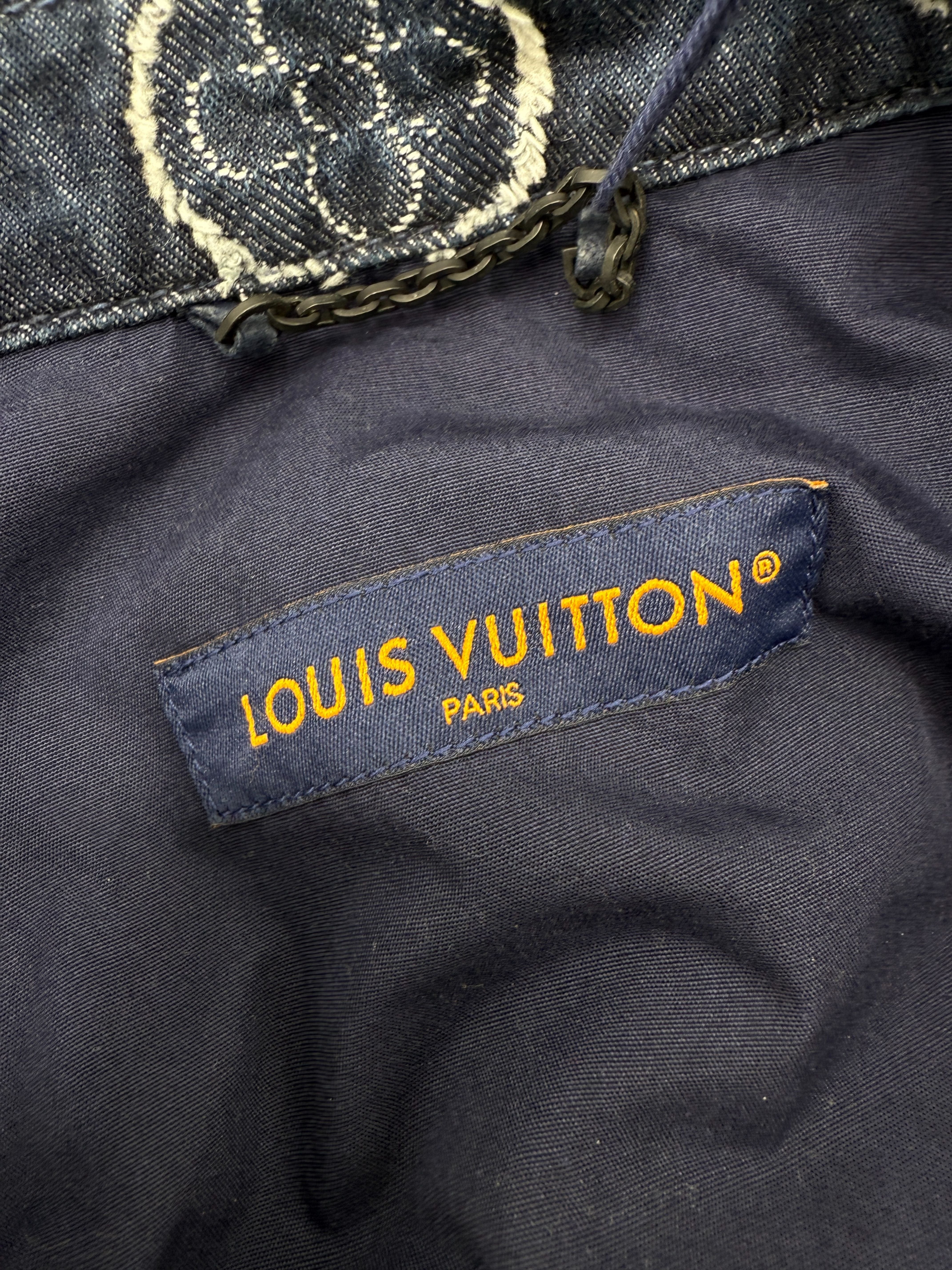Louis Vuitton Monogram Short-Sleeved Chambray Shirt - Blue (Unused) Louis Vuitton