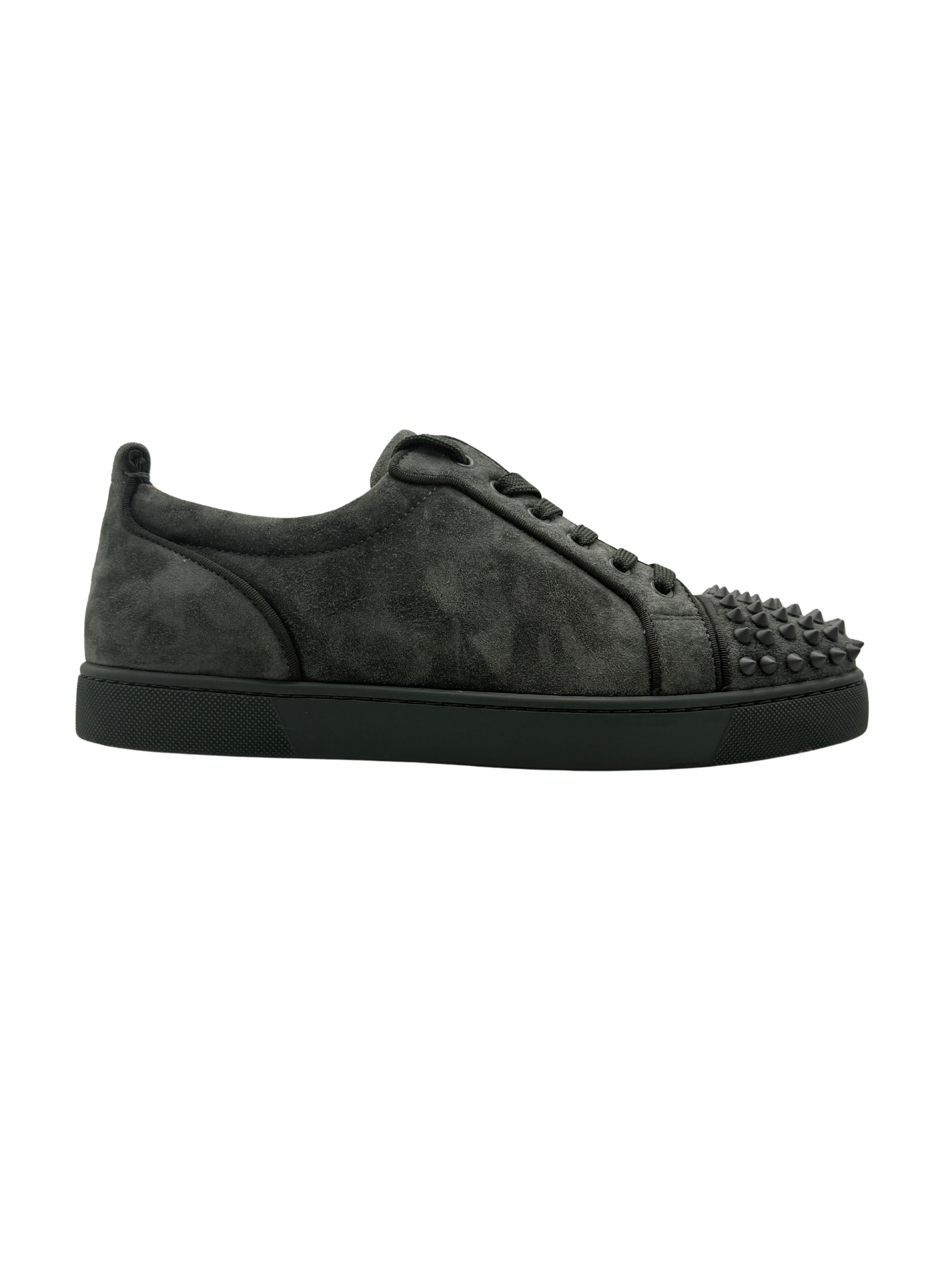 Christian Louboutin Low Spike Suede - Khaki Grey Christian Louboutin