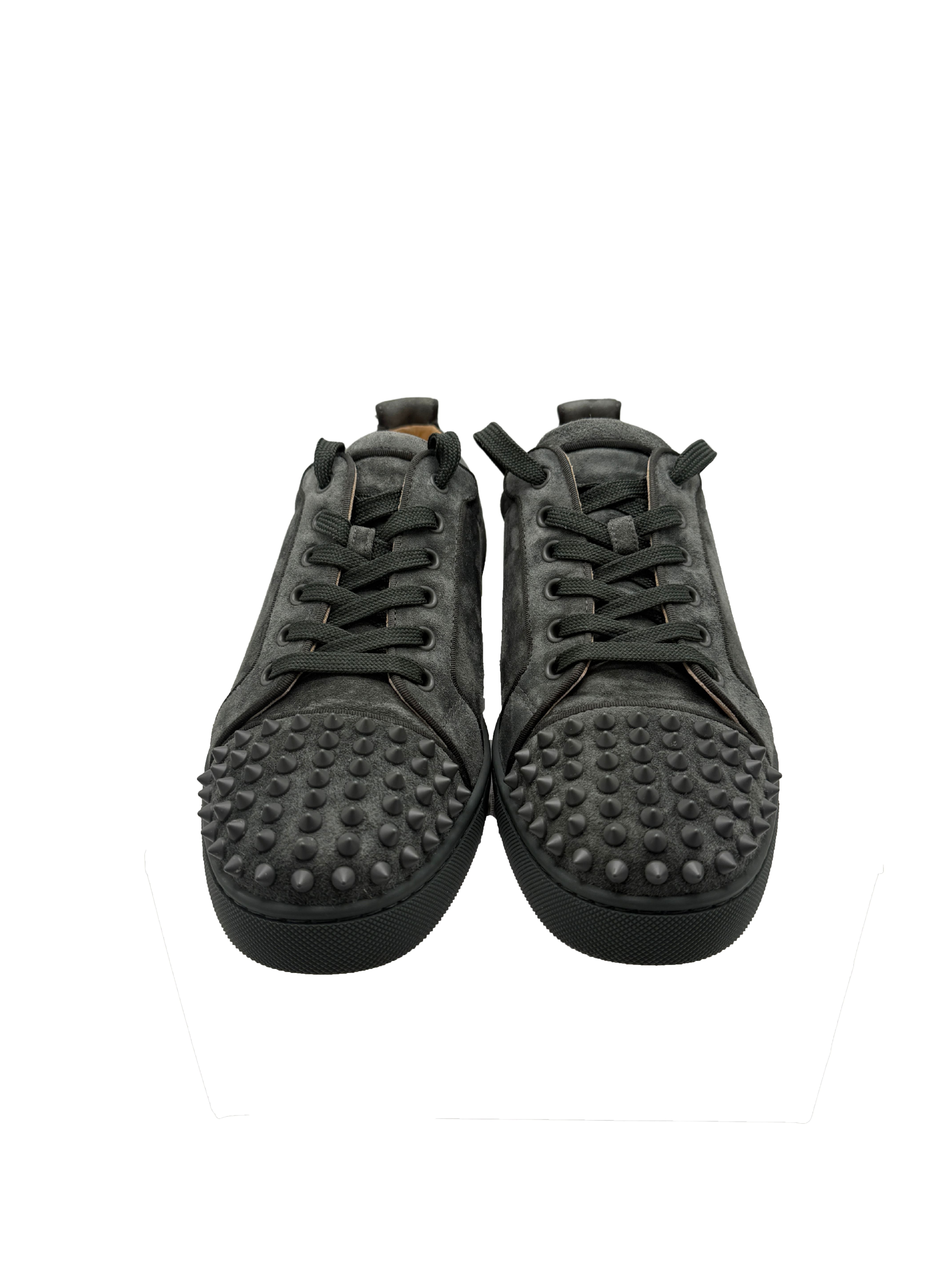 Christian Louboutin Low Spike Suede - Khaki Grey Christian Louboutin