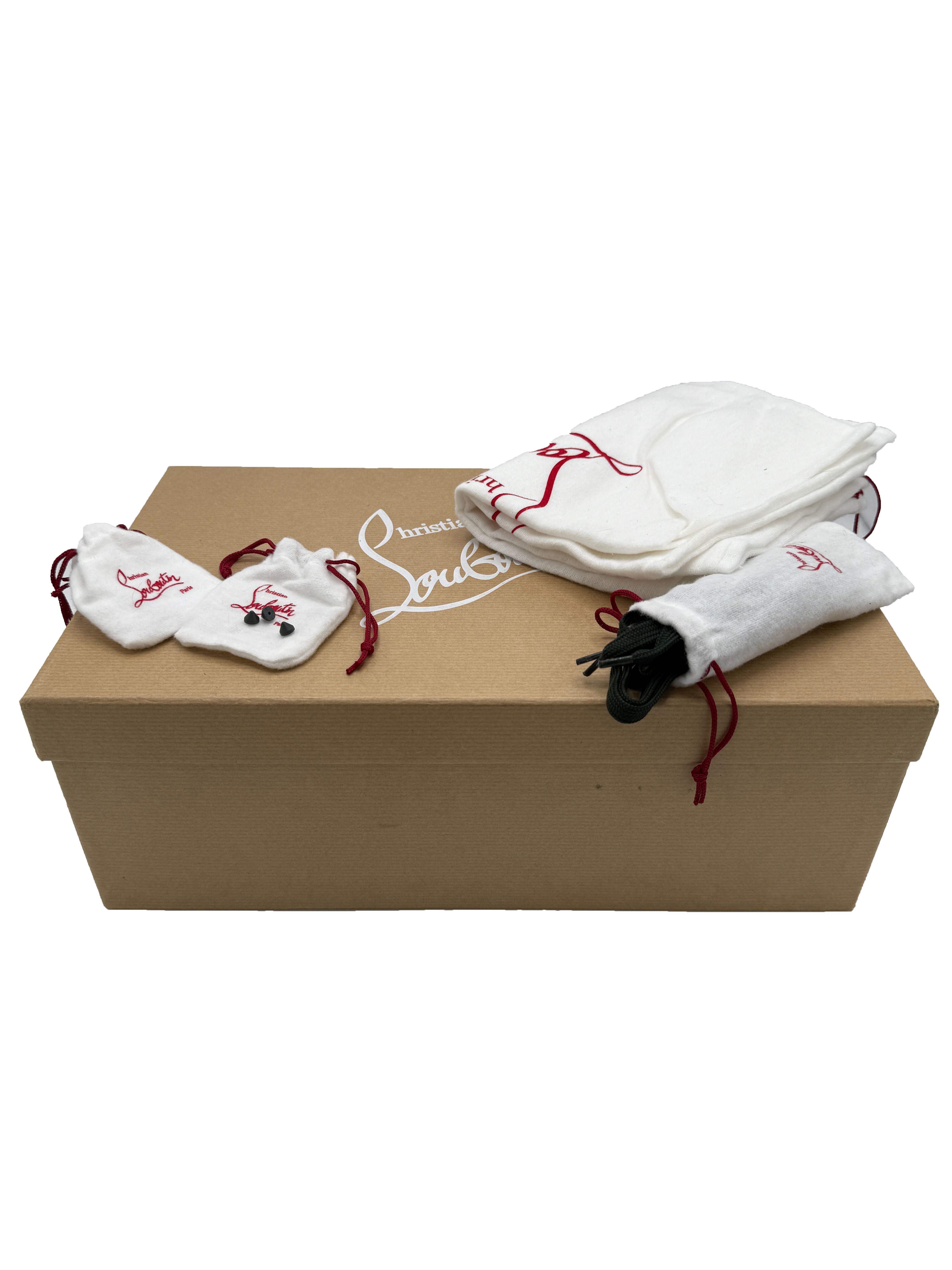Christian Louboutin Low Spike Suede - Khaki Grey Christian Louboutin