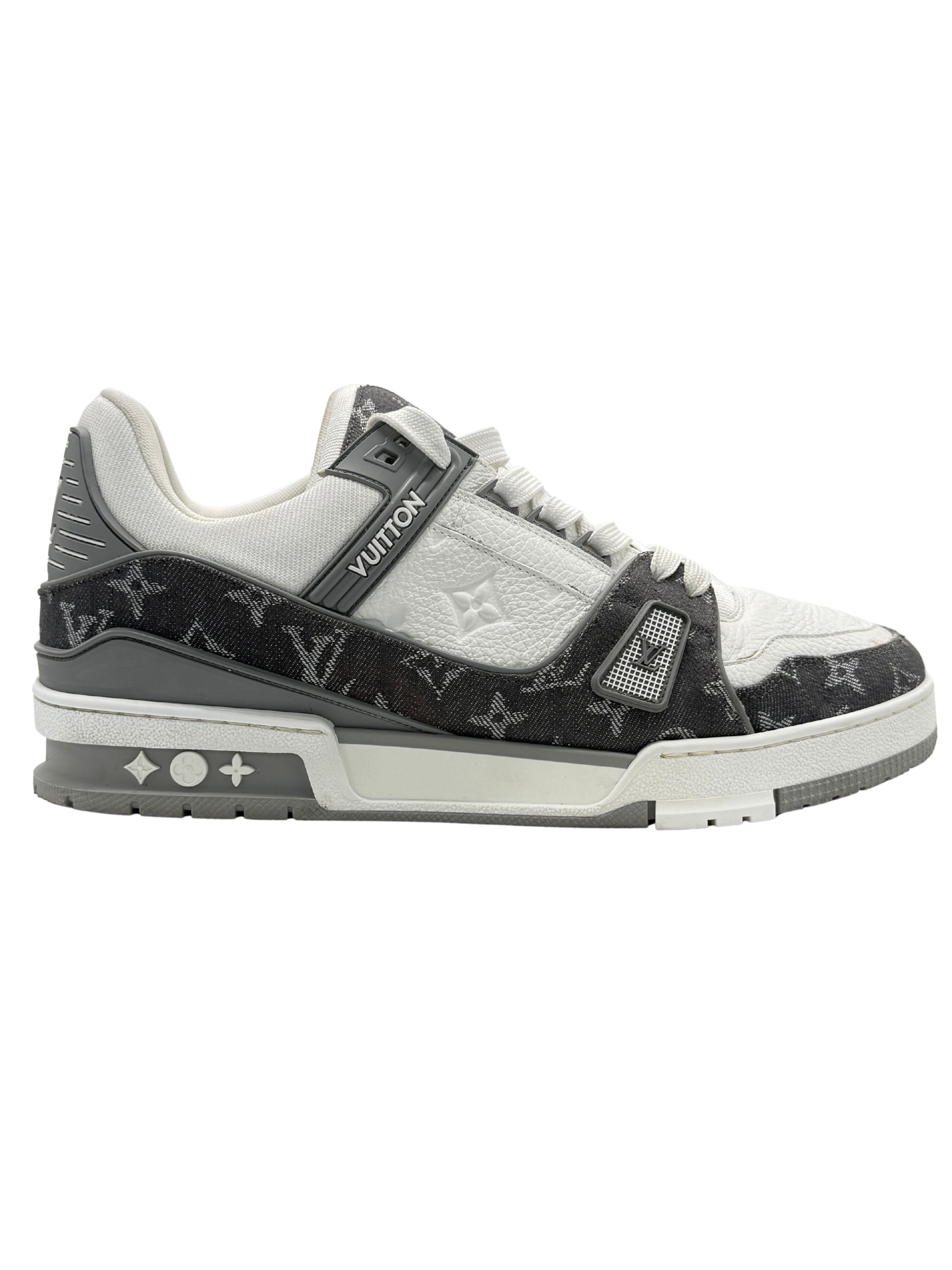 Louis Vuitton Monogram Denim LV Trainer - Grey Louis Vuitton